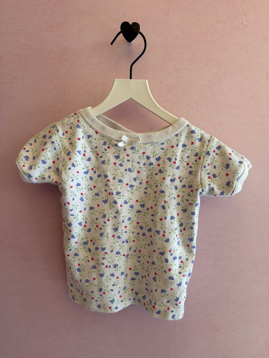 vintage floral print T-Shirt / 12-18 months