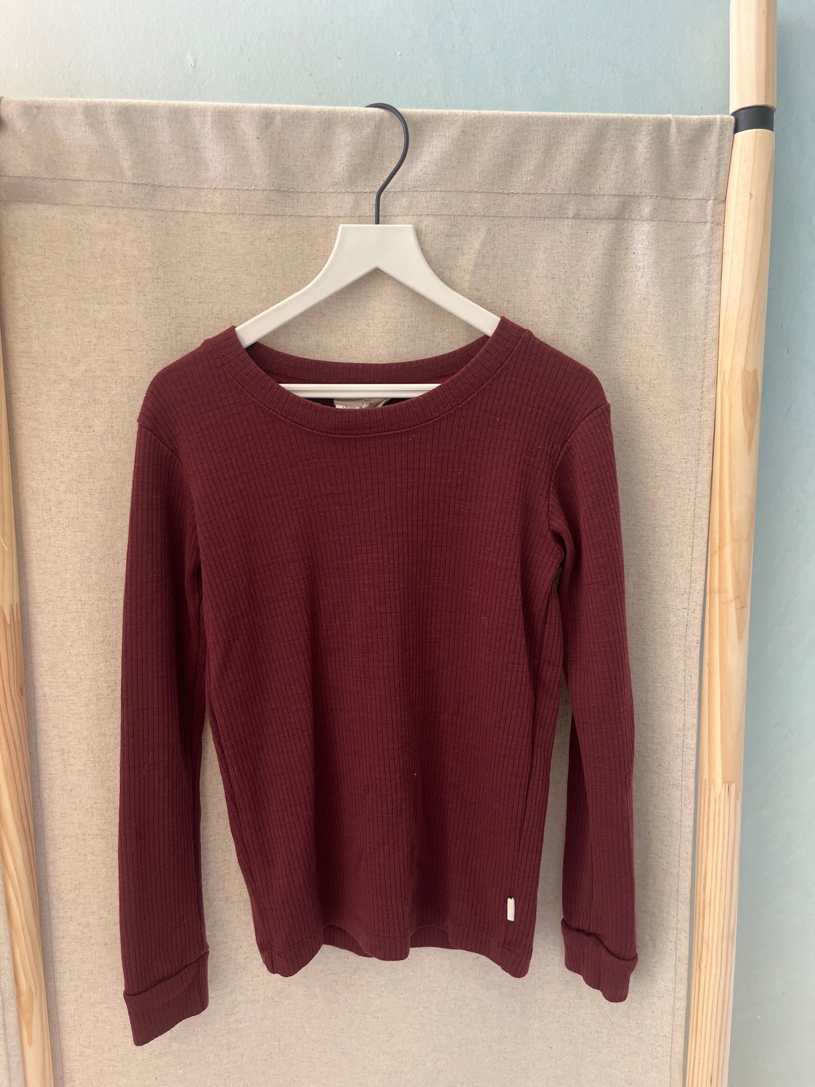Chasing Windmills Burgundy Merino Wool Shirt / 6-7 Years