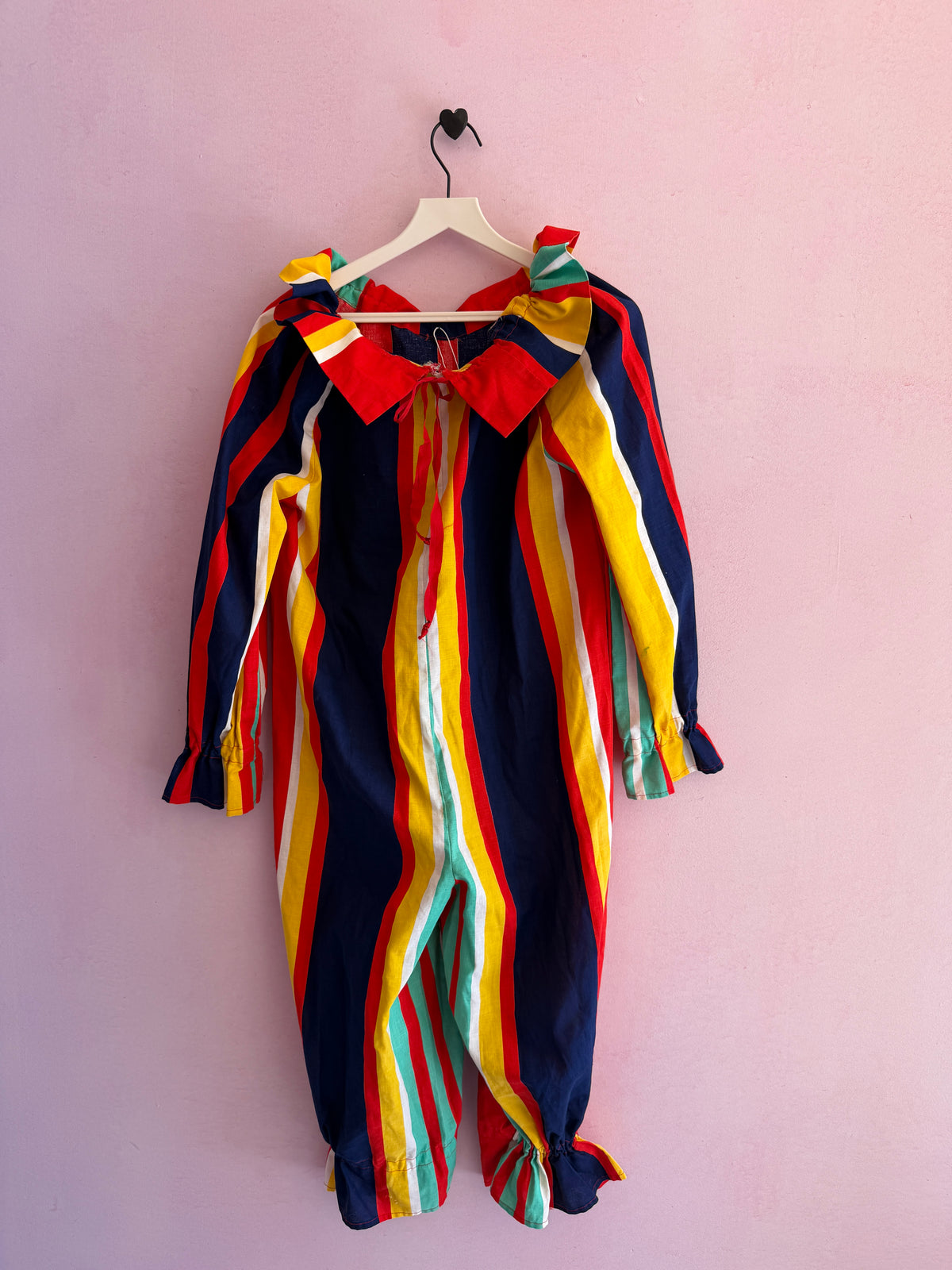 Kids Handmade Vintage Clown Costume / M