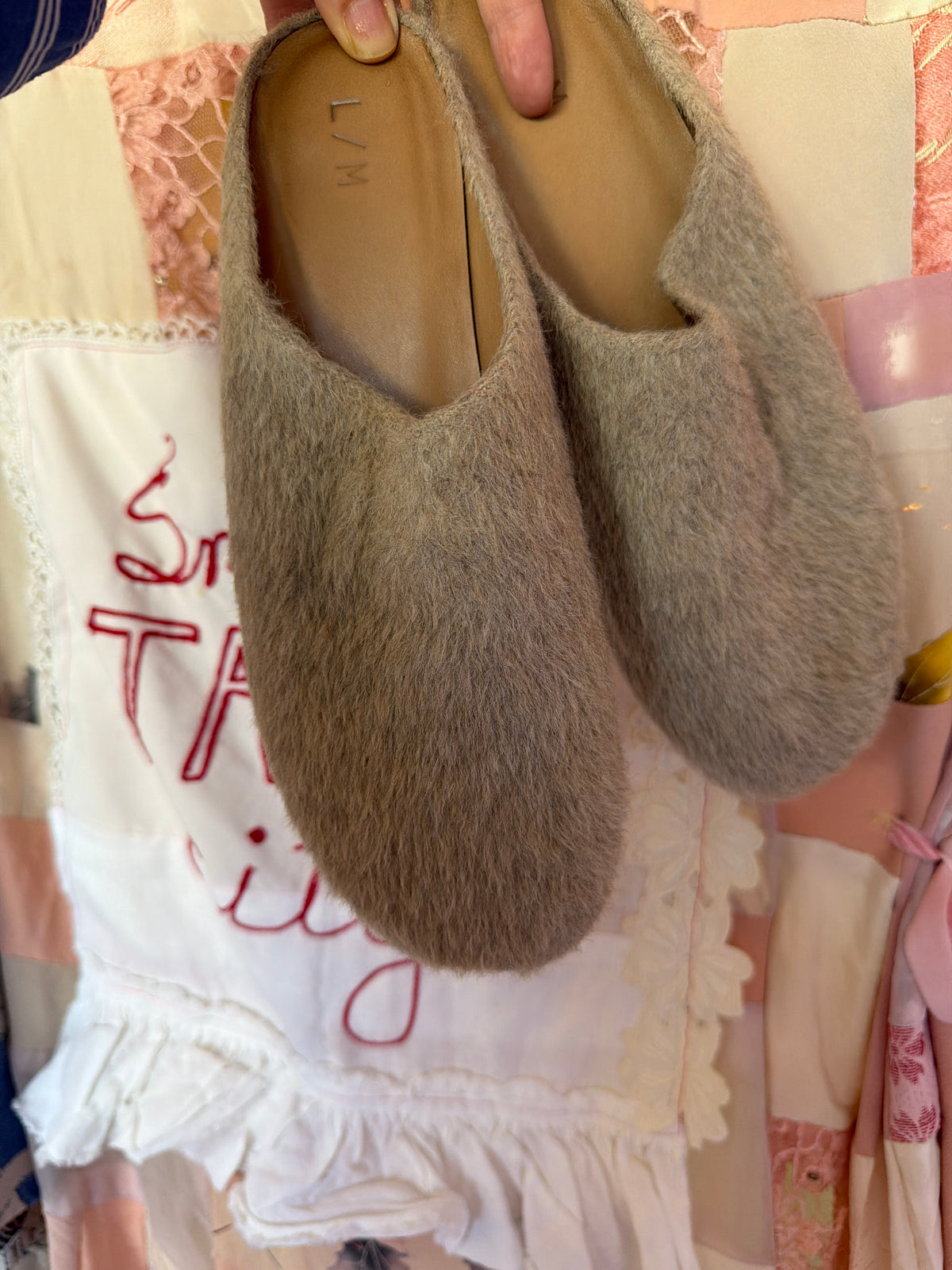 lauren manoogian wool slides shoes / Women's 39 (as is)