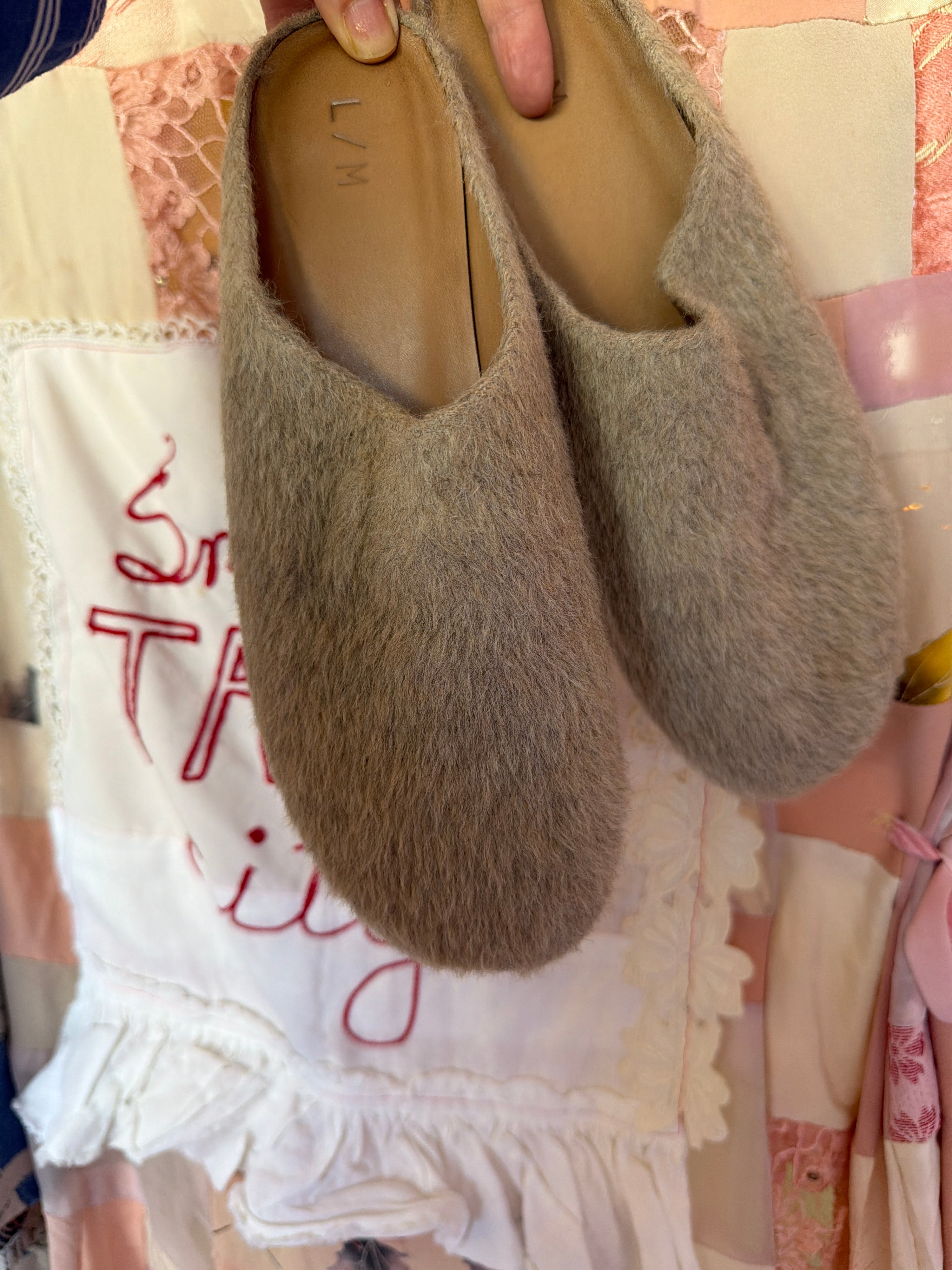 lauren manoogian wool slides shoes / Women's 39 (as is)