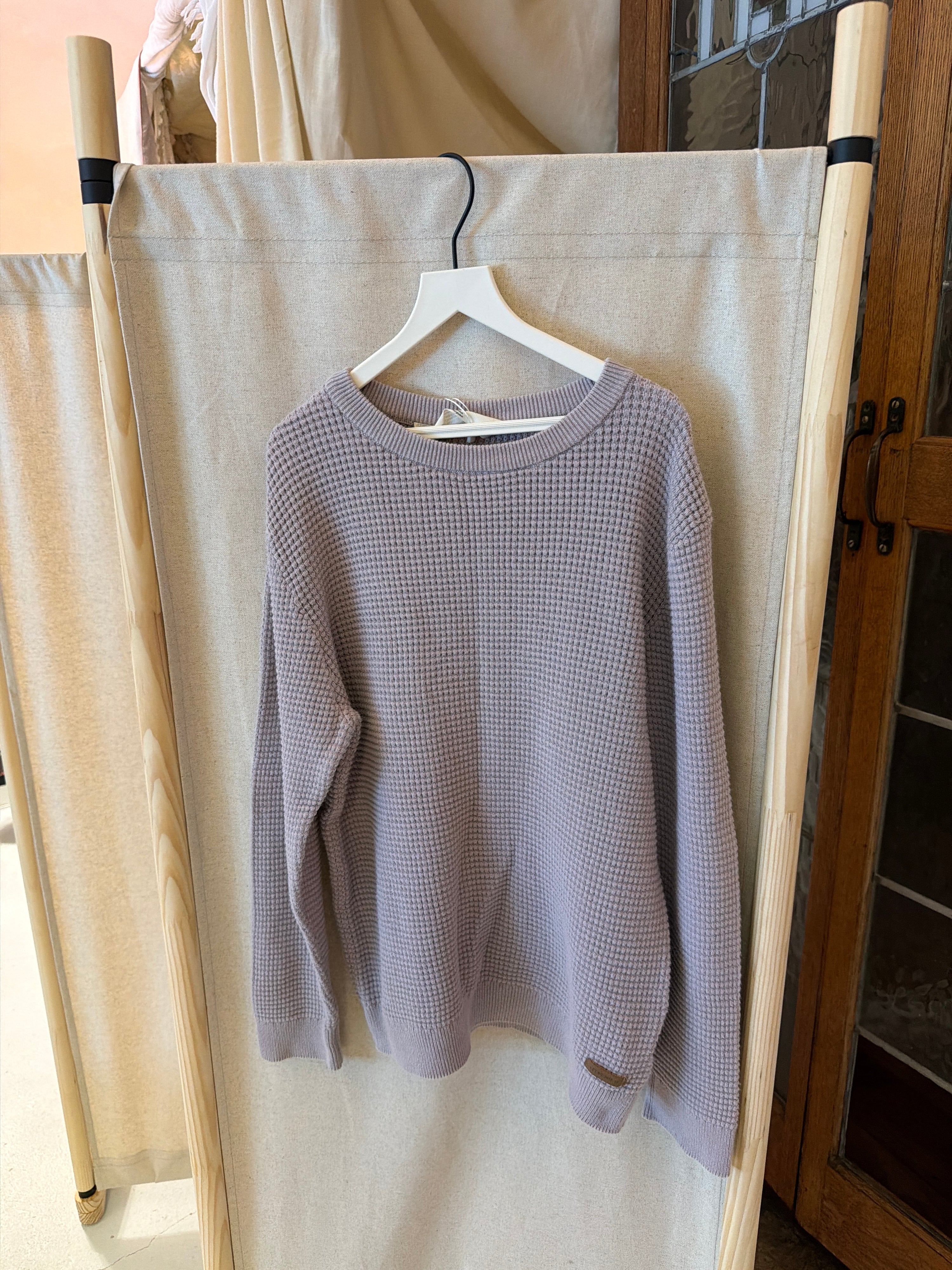 H&M Lavender Waffle Shirt / 8