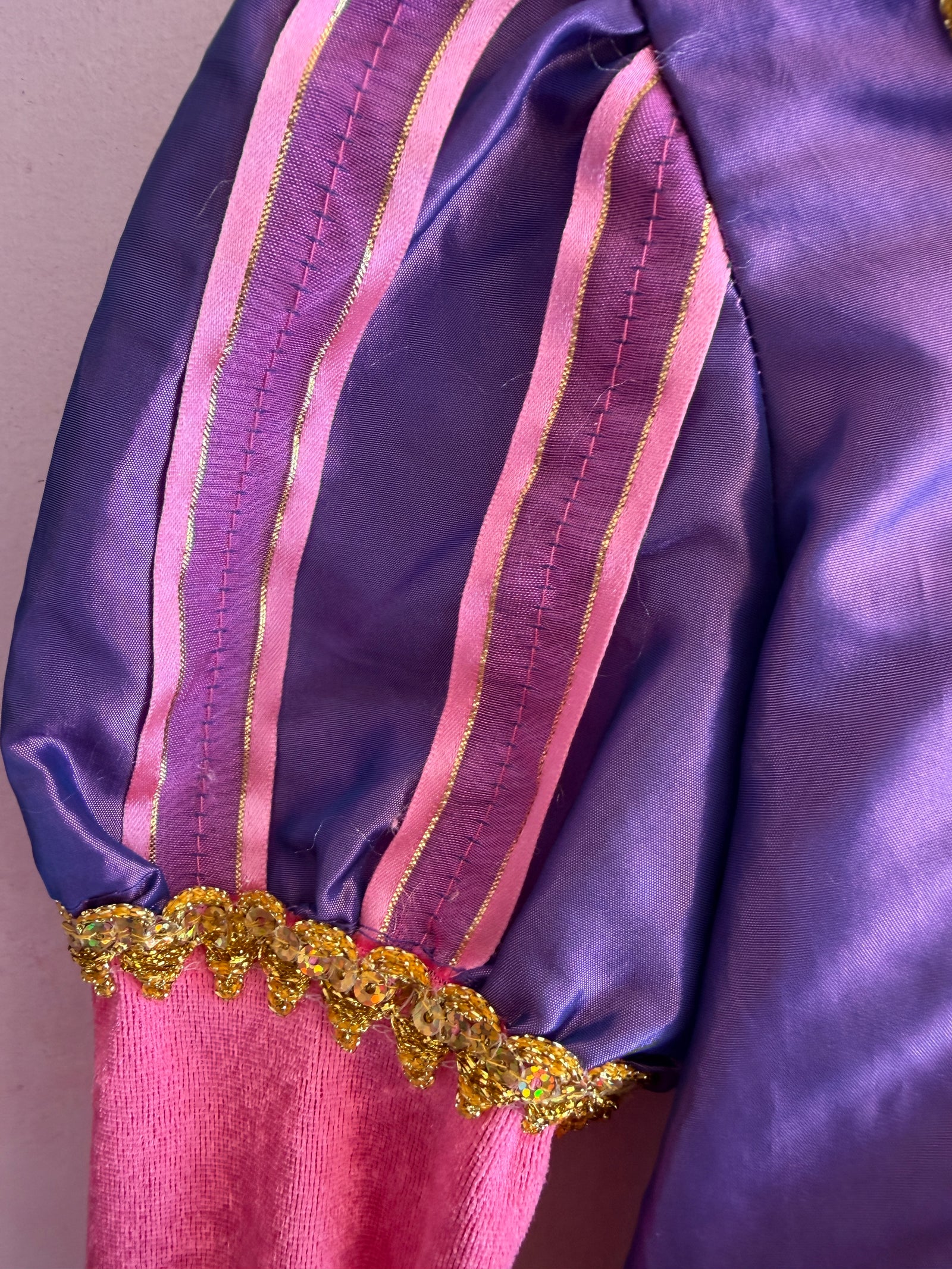 Girls Purple and Pink Princess Queen Play Costume Dress / M/L