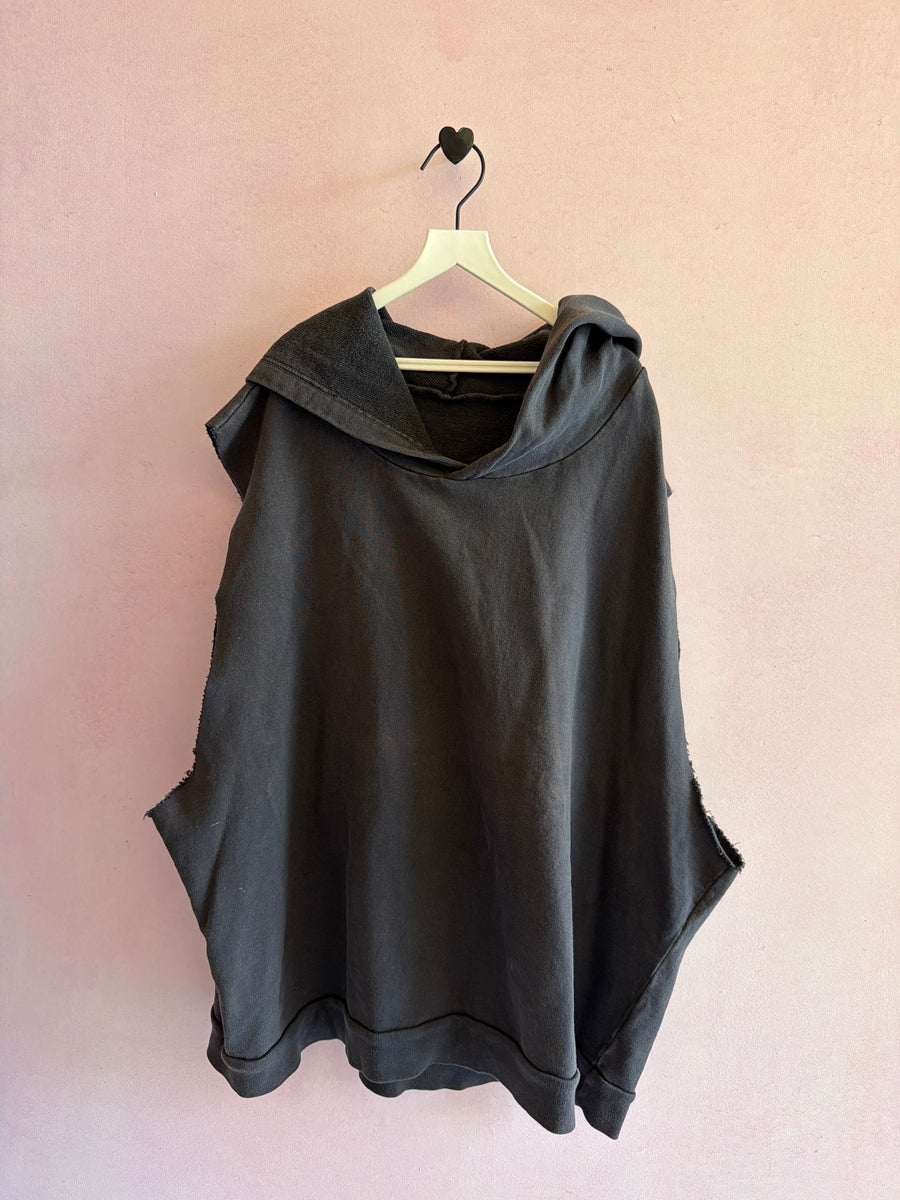Hey Gang Dark Gray Cut & Sew Hooded Sweatshirt / Men’s 3