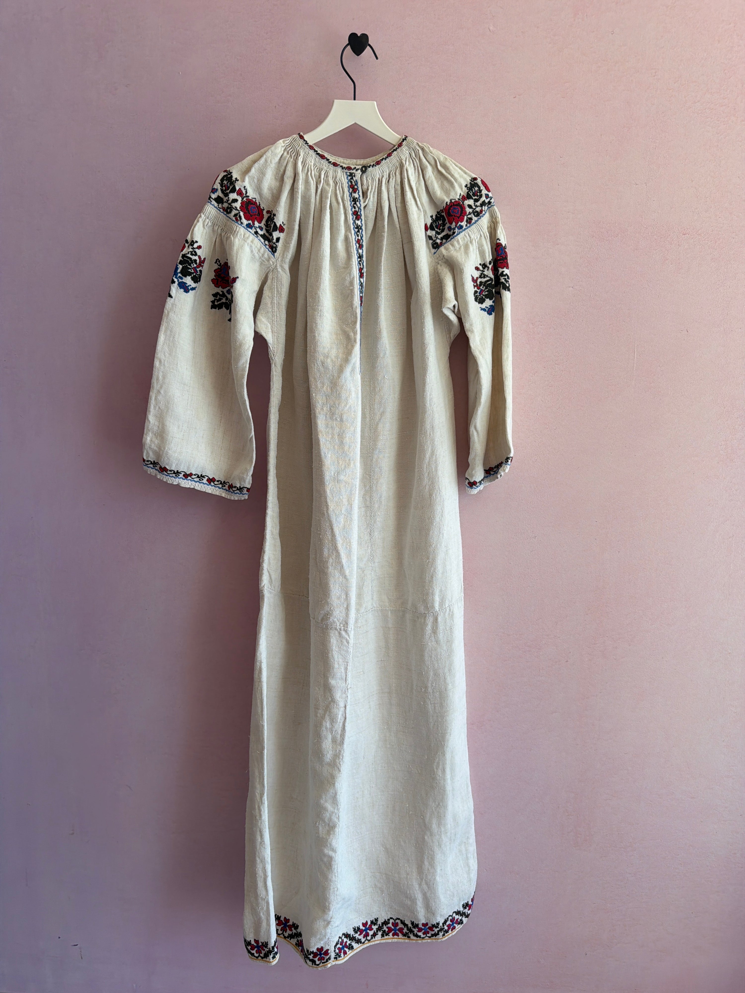 vintage Ukrainian Vyshyvanka Dress / Women's Small