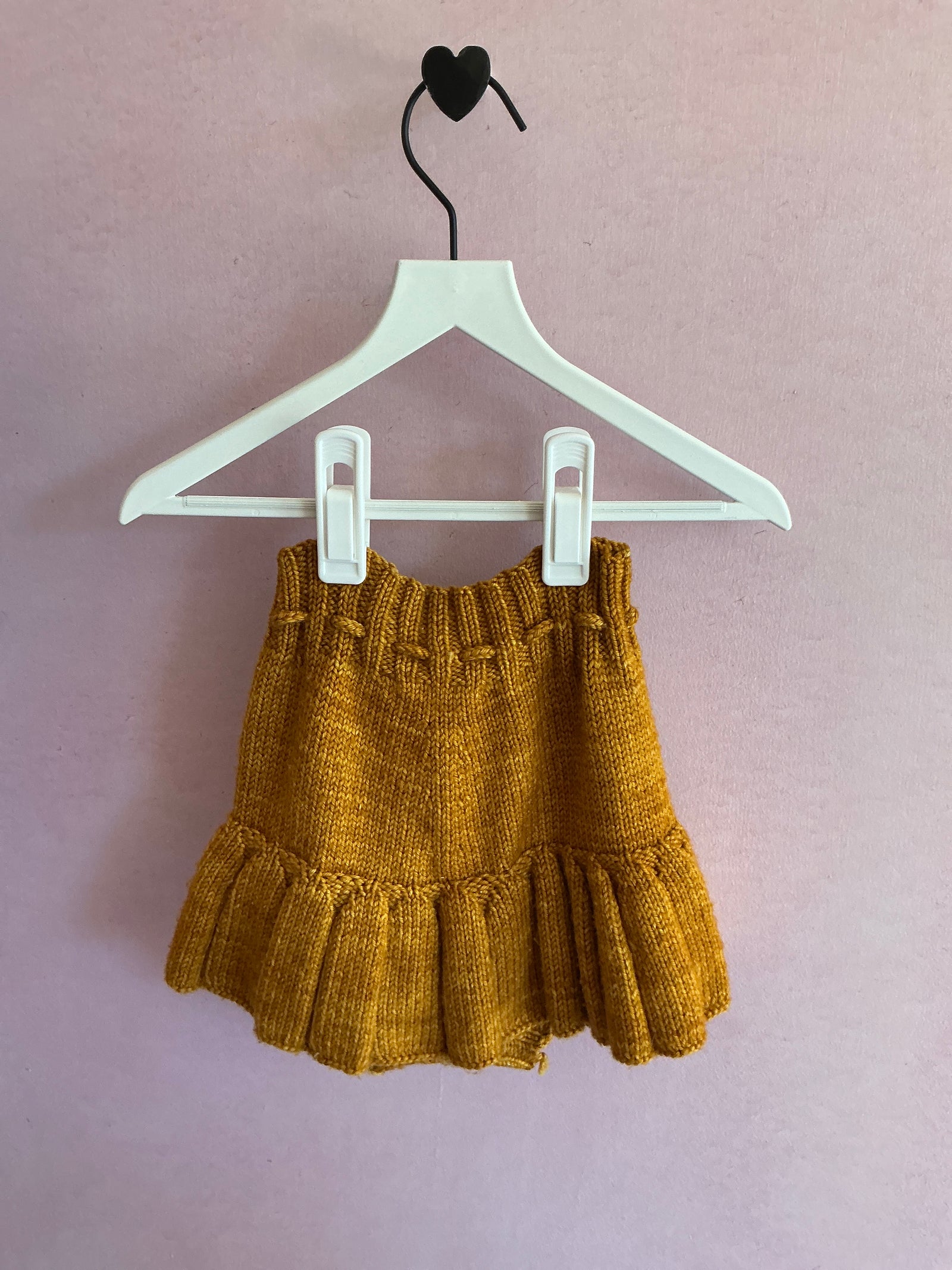 FW '21 Misha & Puff handknit Chestnut Skating Pond Skirt/ Skort / 5-6