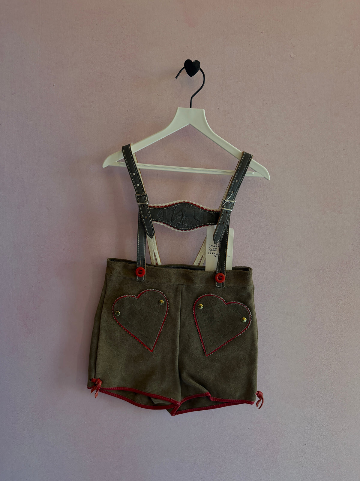 vintage Heart Lederhosen / Youth Small
