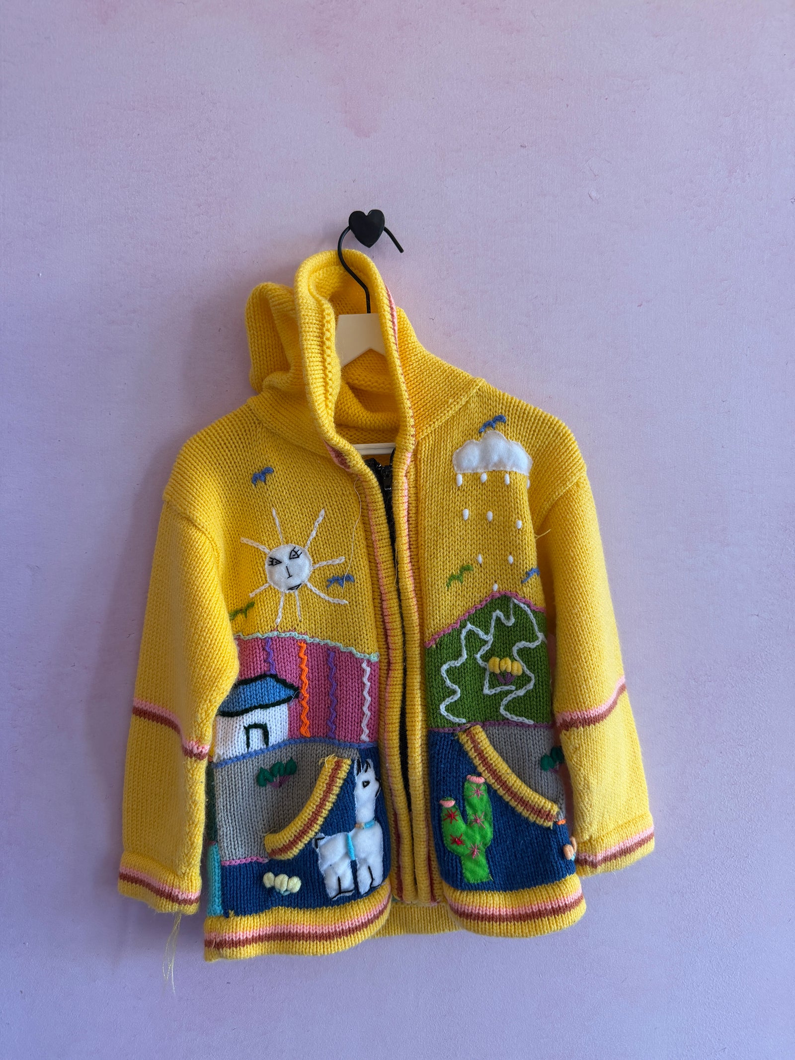 Peruvian Llama Bright Butter Yellow Sweater / 5T