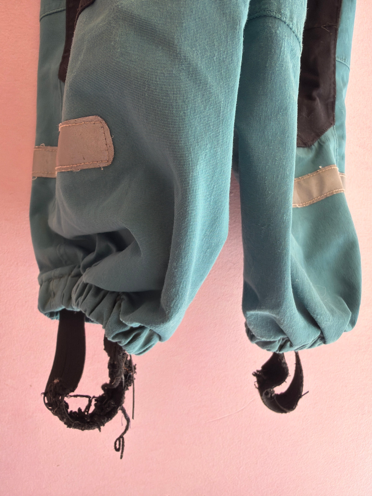 Polarn O. Pyret Teal Bib Rain Suit / 3-4 Years