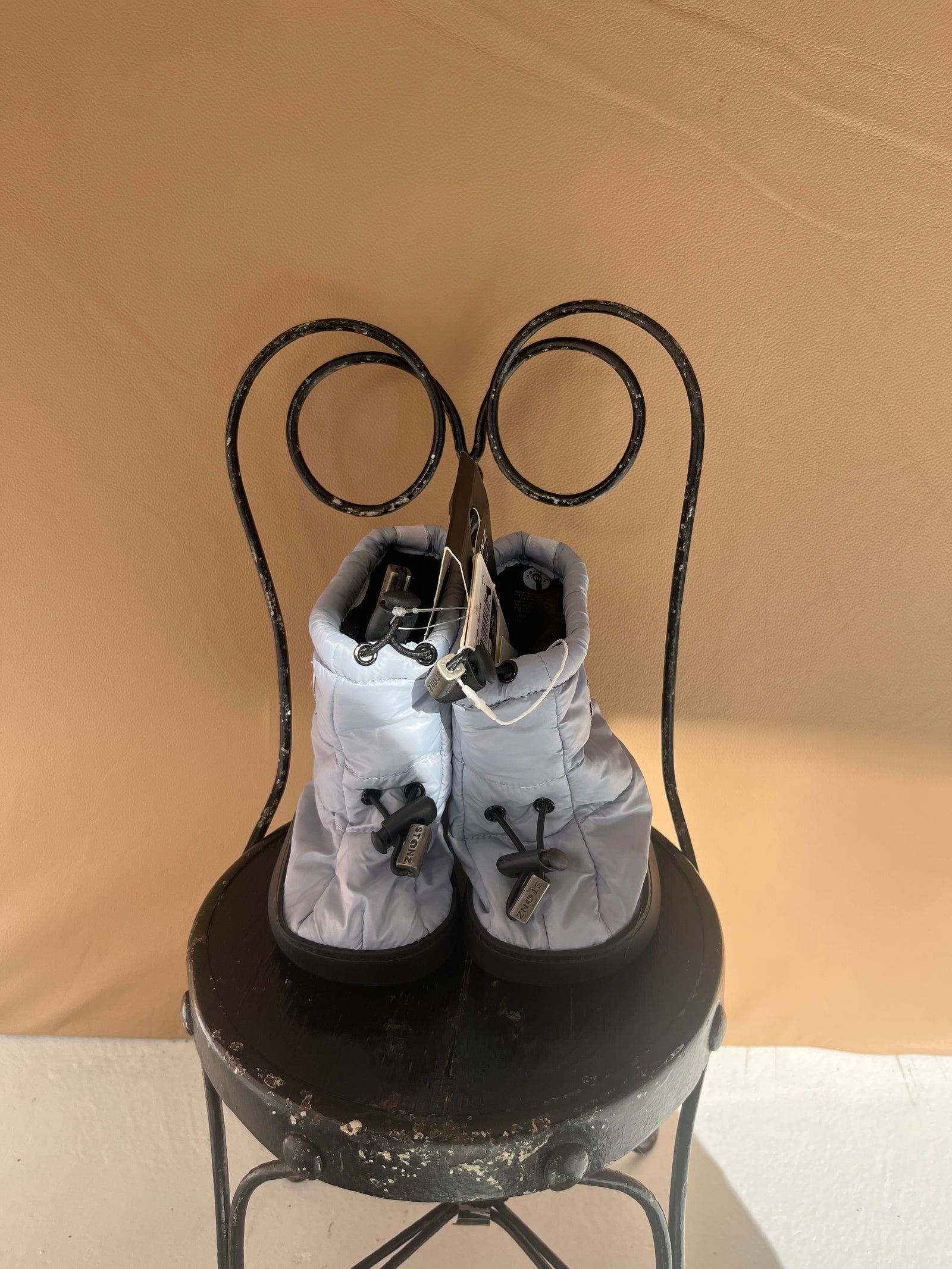 NWTs Stonz Toddler Puffer Booties Hazel Blue Booties / 1-2.5 Years