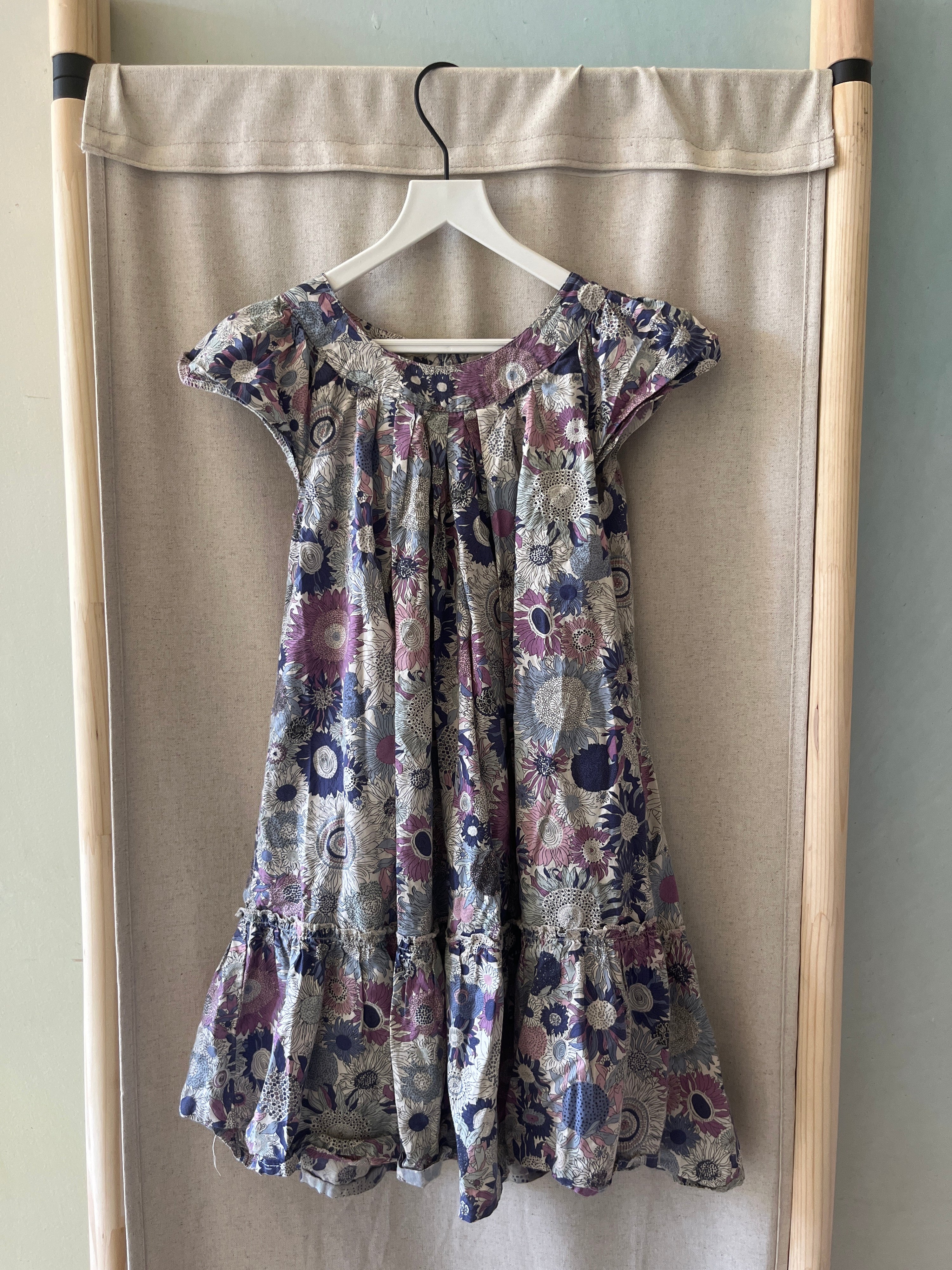 Copenhagen Delights Purple Flower Shift Dress / 6