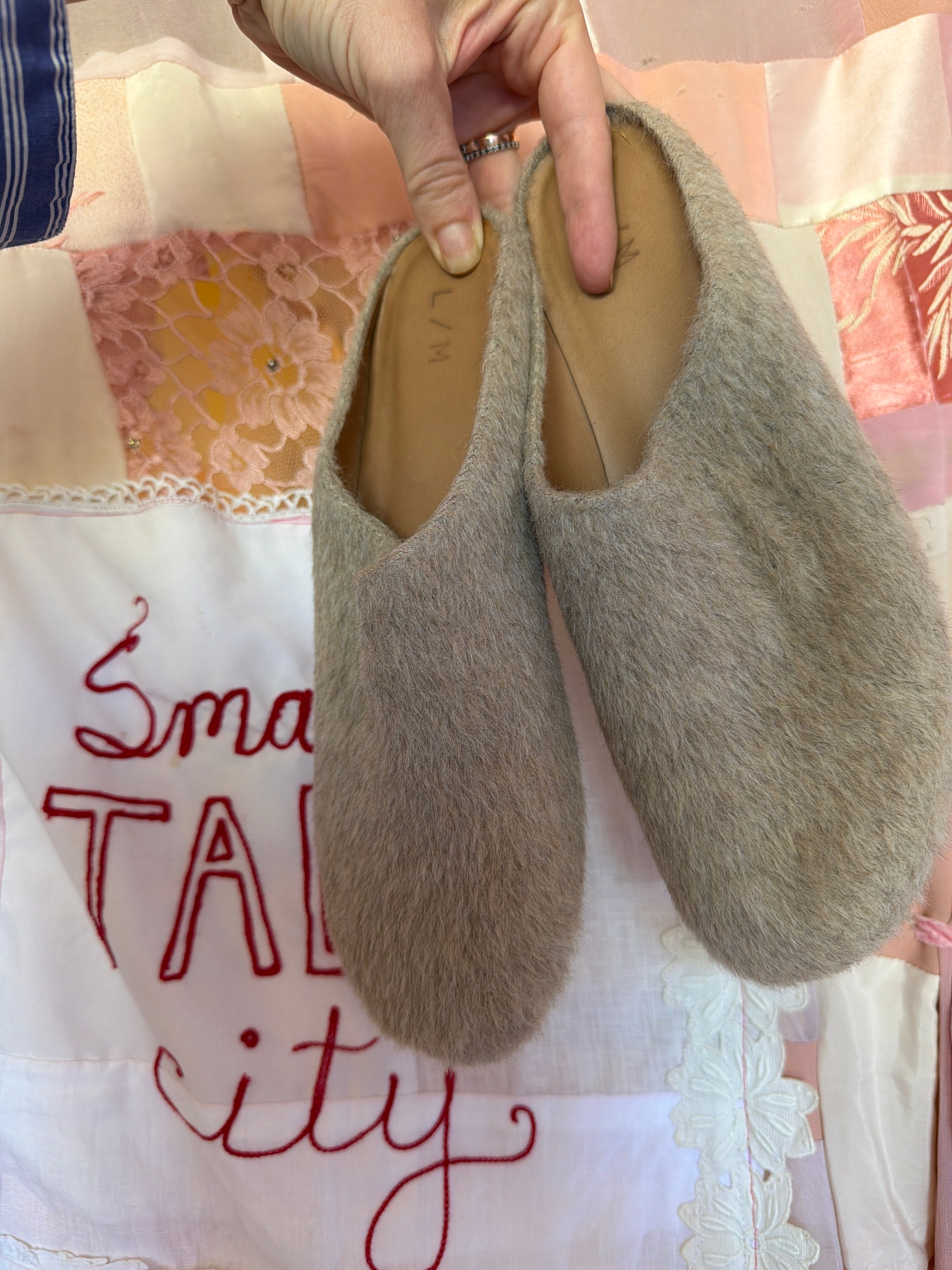 lauren manoogian wool slides shoes / Women's 39 (as is)