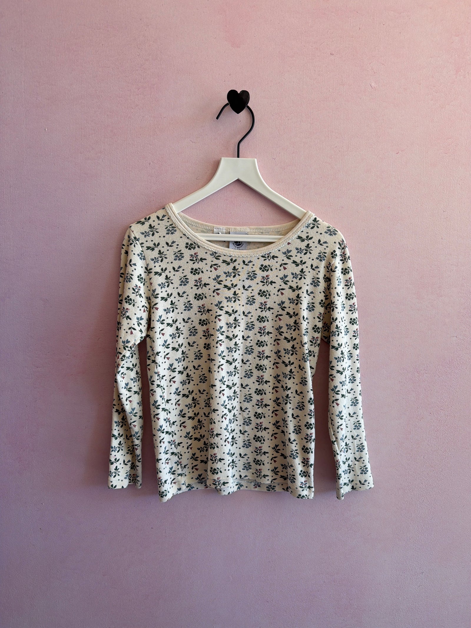 petit bateau floral Long Sleeve Shirt / 5-6