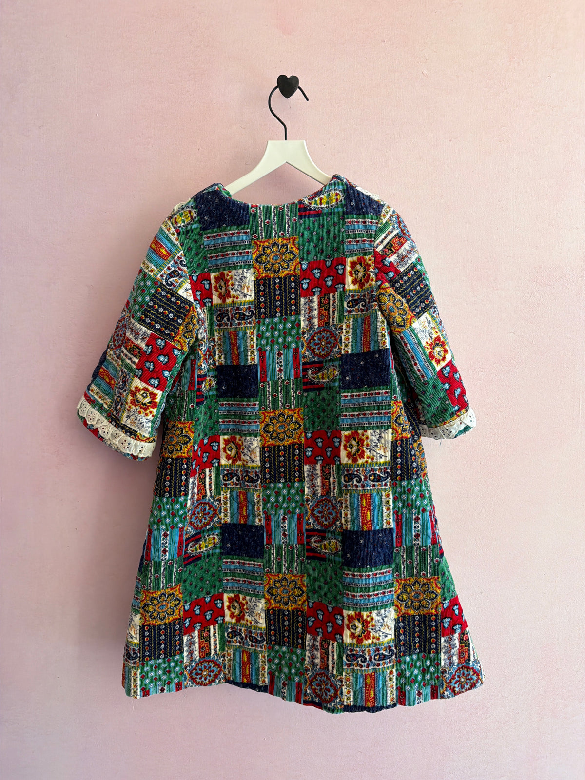 vintage homemade Quilted Snap Dress / 4