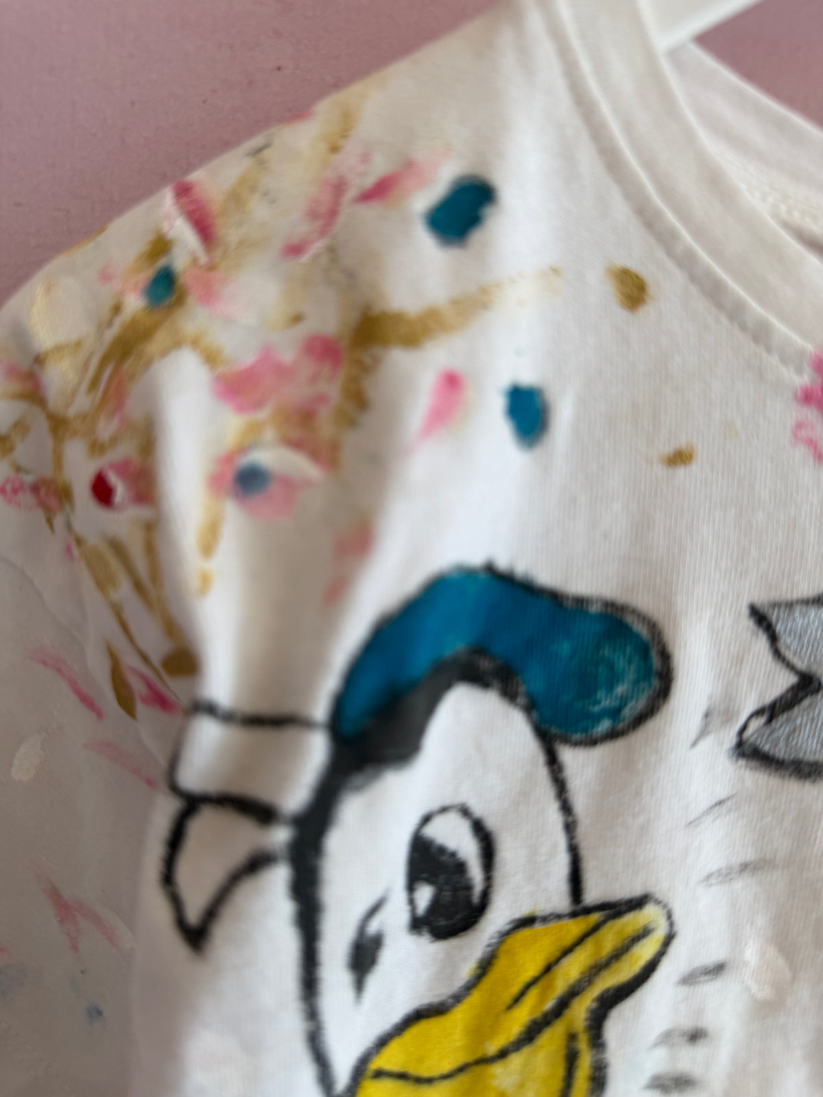 Hand-Painted Huey, Dewey & Louie OFAK T-Shirt / 2-3