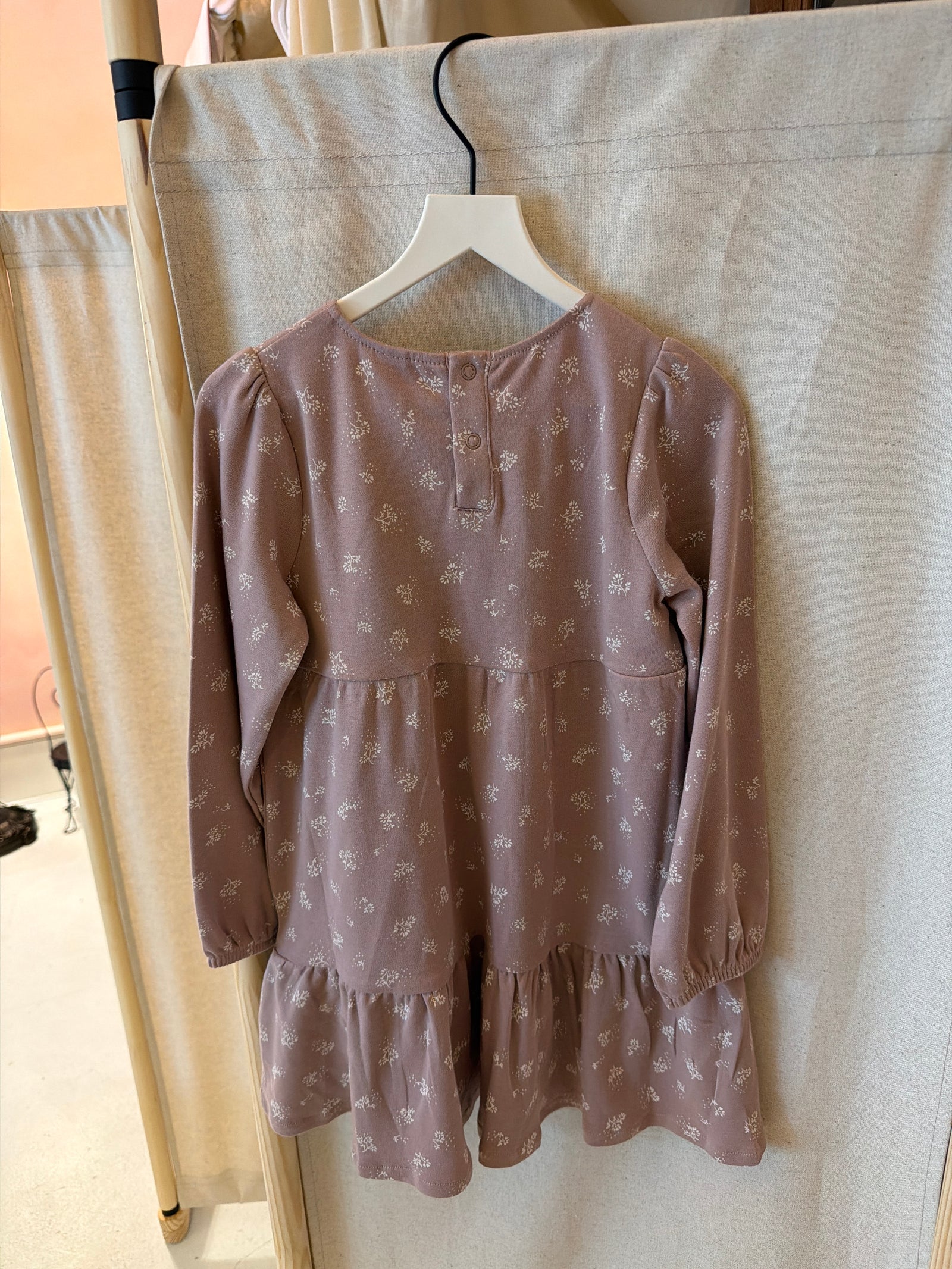 NWTs Kendi (by Colored Organics) Ophelia Floral Mauve Sofia Long Sleeve Tiered DressDress / 4T