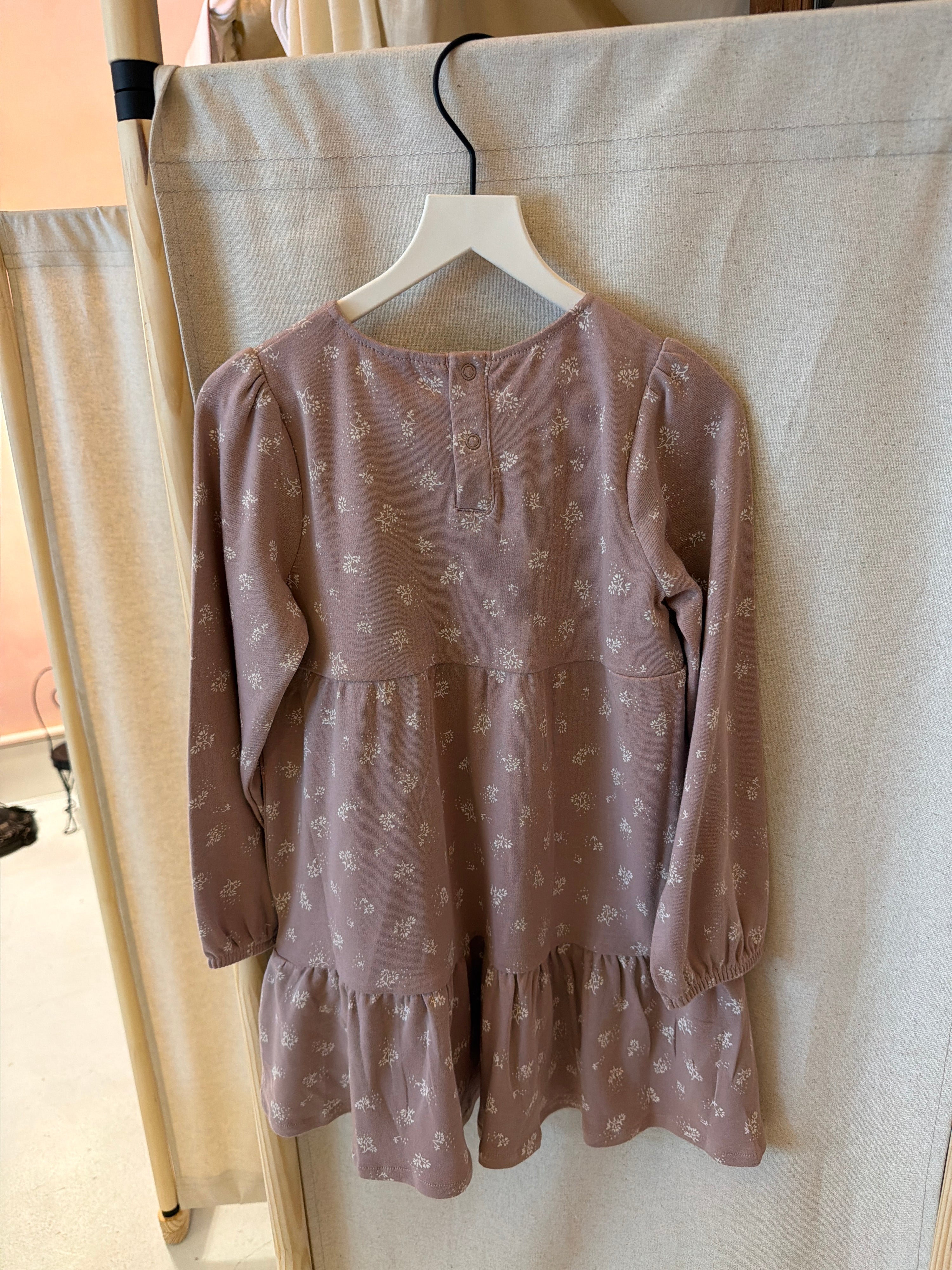 NWTs Kendi (by Colored Organics) Ophelia Floral Mauve Sofia Long Sleeve Tiered DressDress / 4T