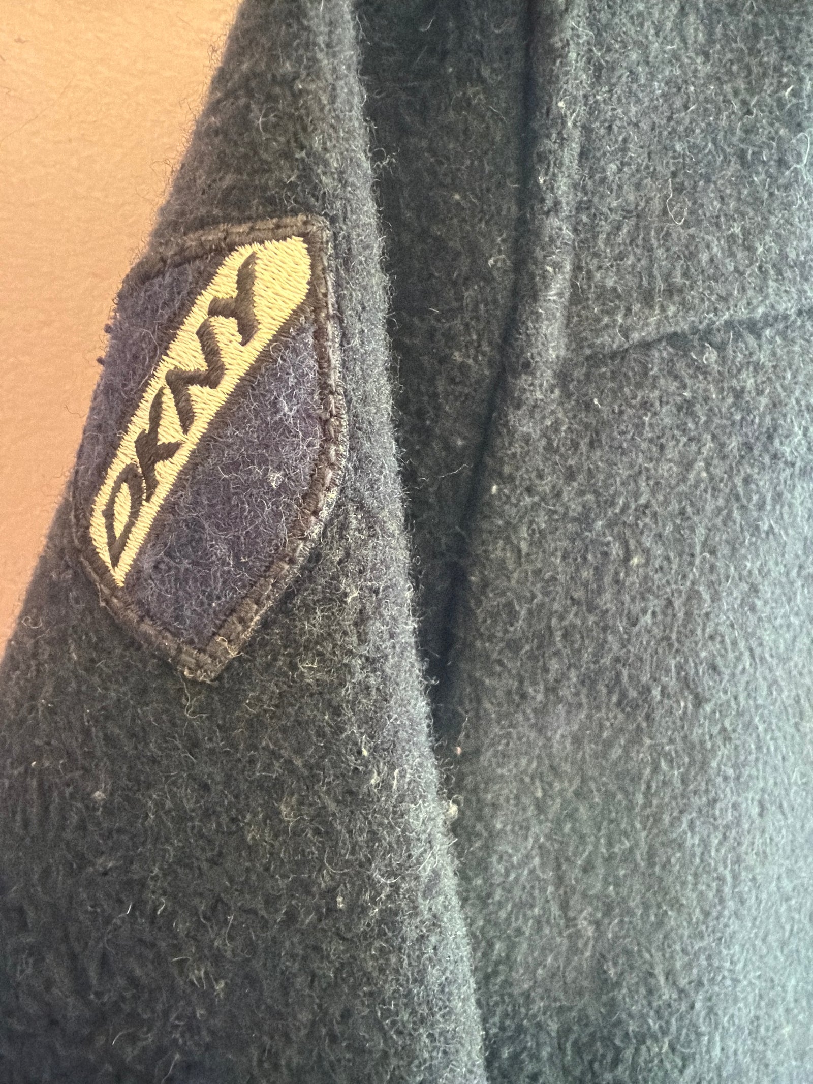 DKNY Navy Wool Blend Peacoat / 3