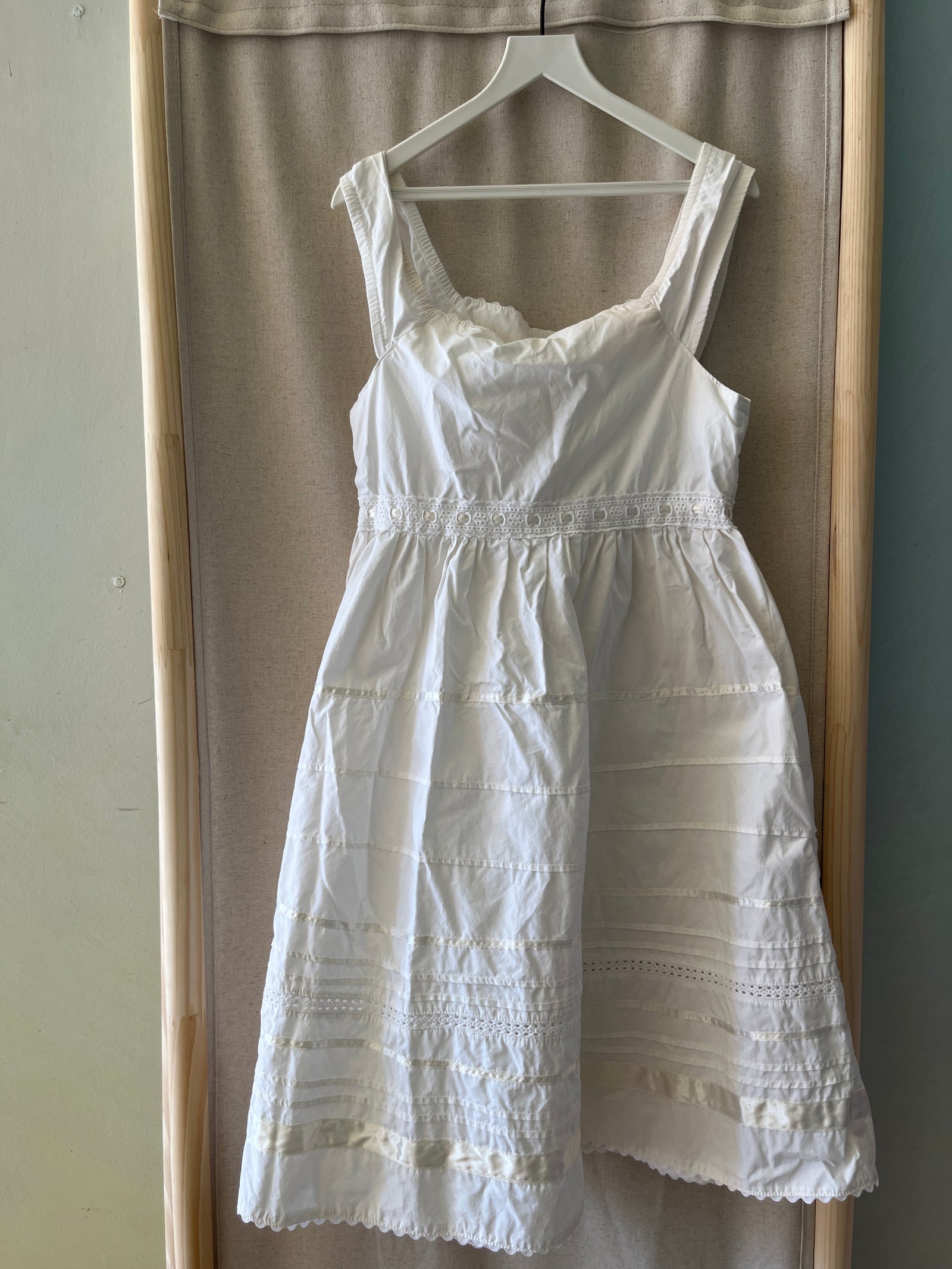 vintage Japanese Cotton Eyelet Dress / 9