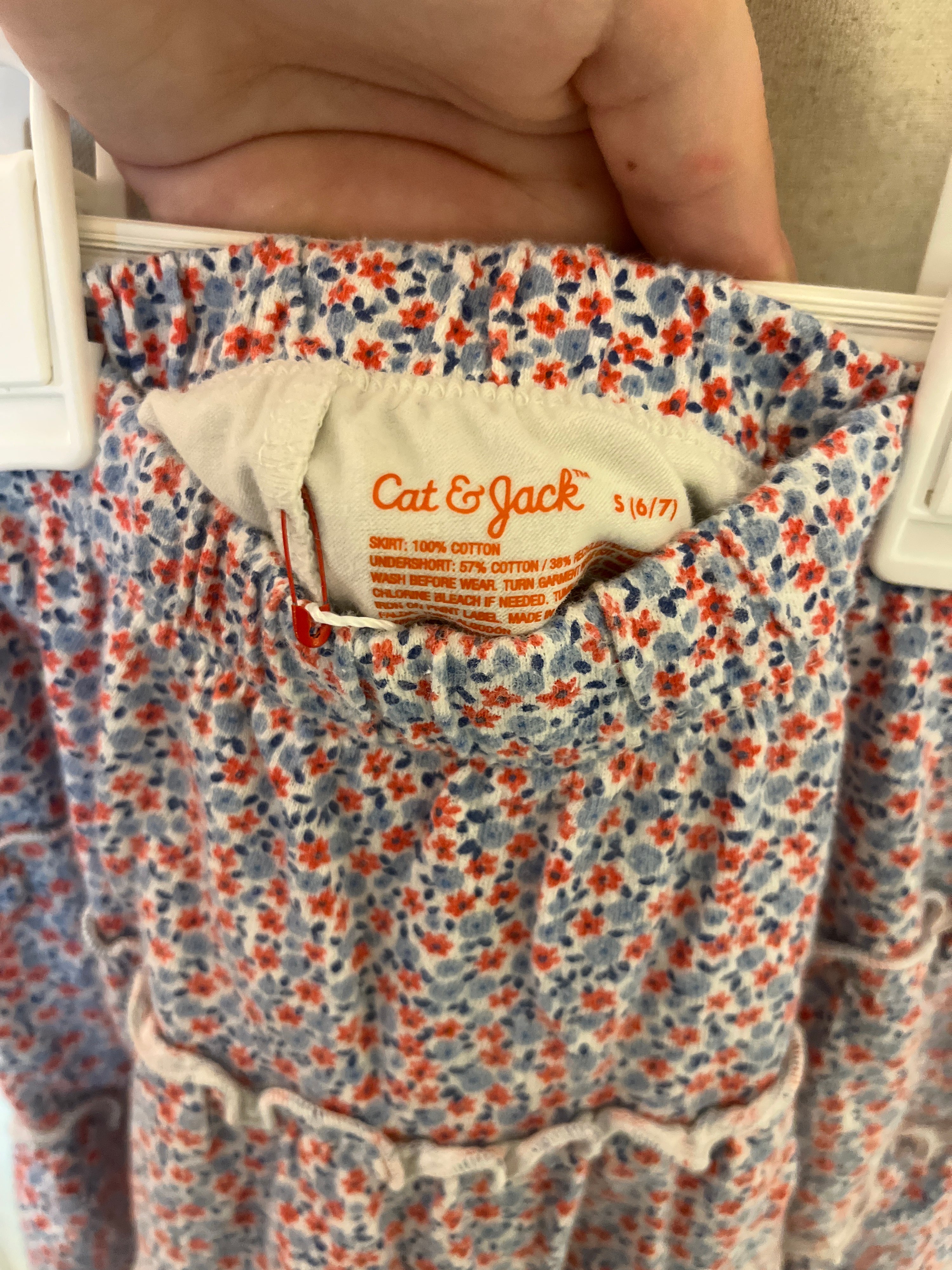 cat & jack Floral Skirt / 6-7 Years