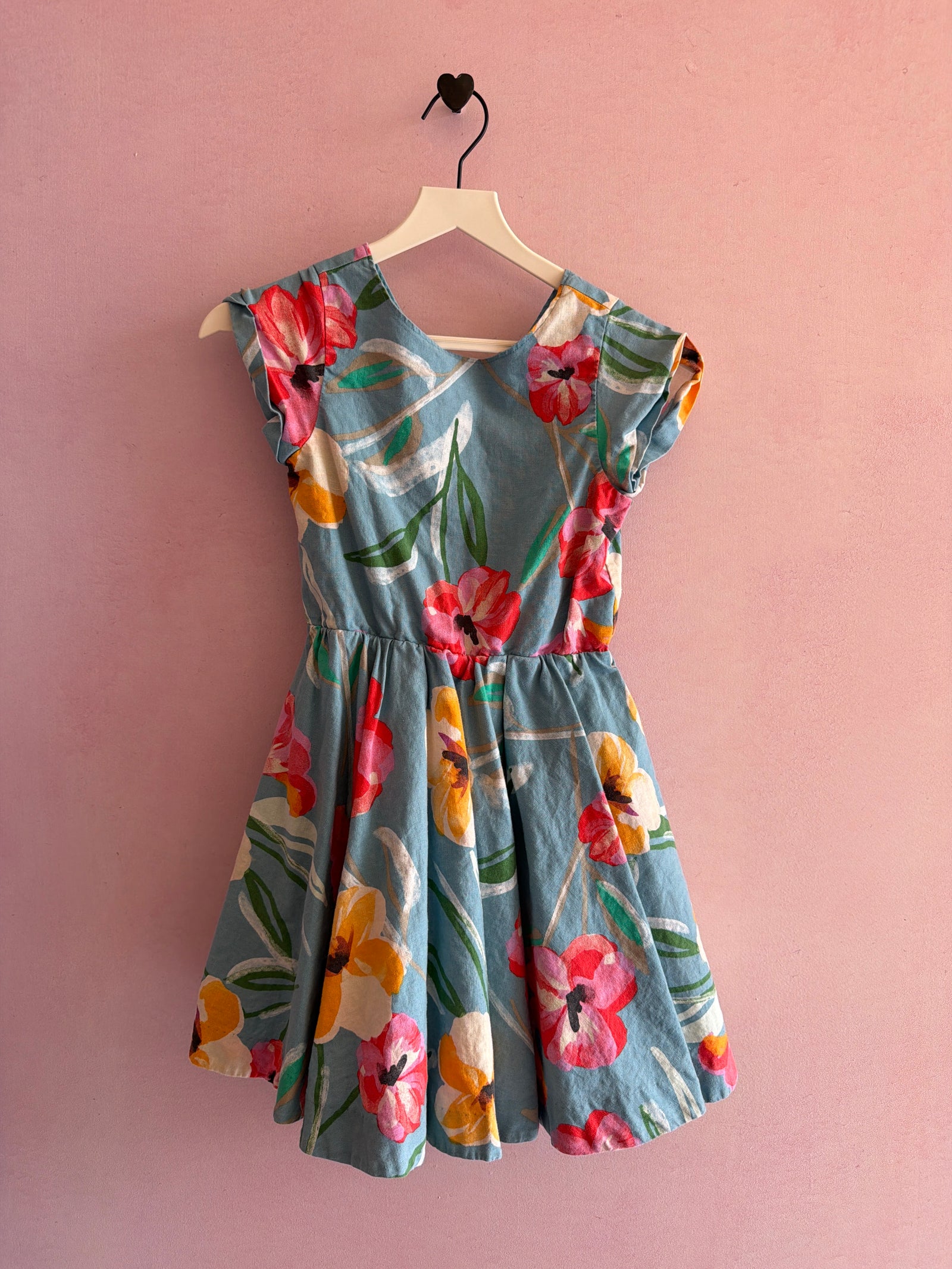 Tea Collection Linen Floral Dress / 7