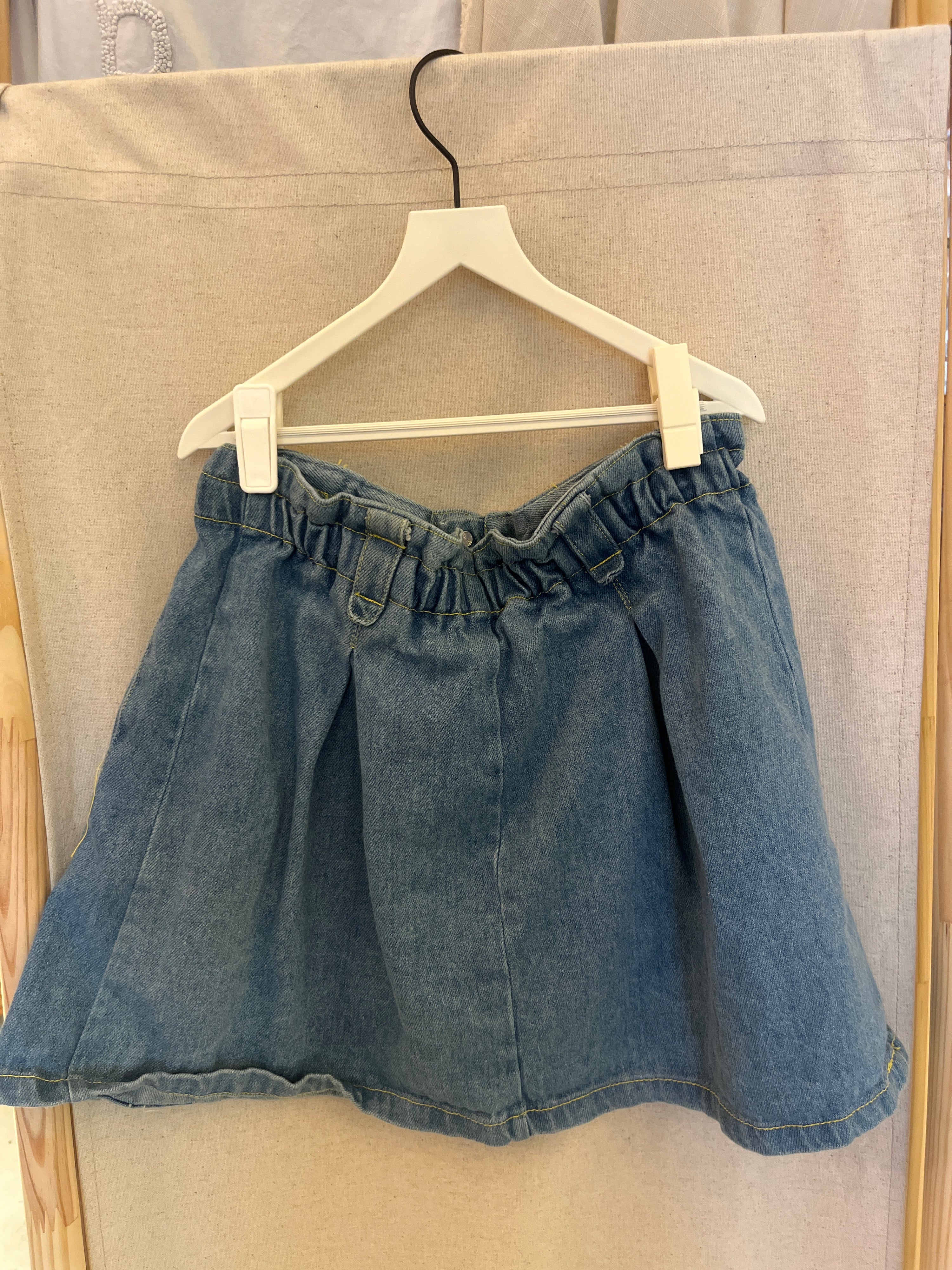 vintage french denim skirt / 6
