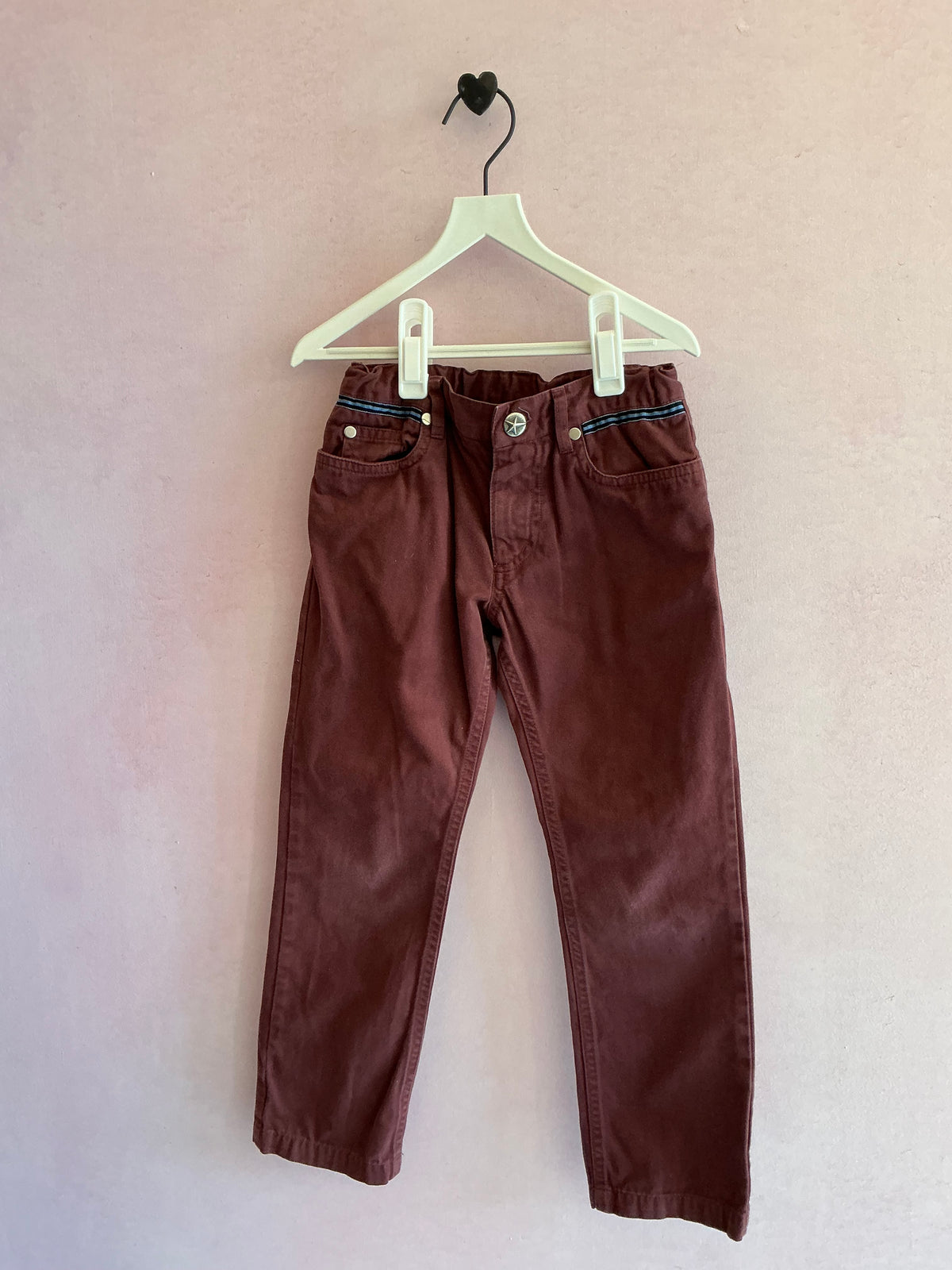 Petit Lucette Paris Burgundy Pants / 6