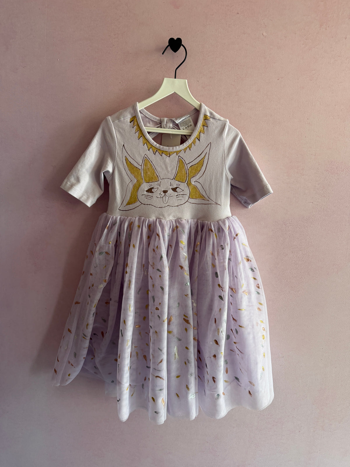 Hand Painted Cat Hanna Andersson Lavender Tutu Dress / 5