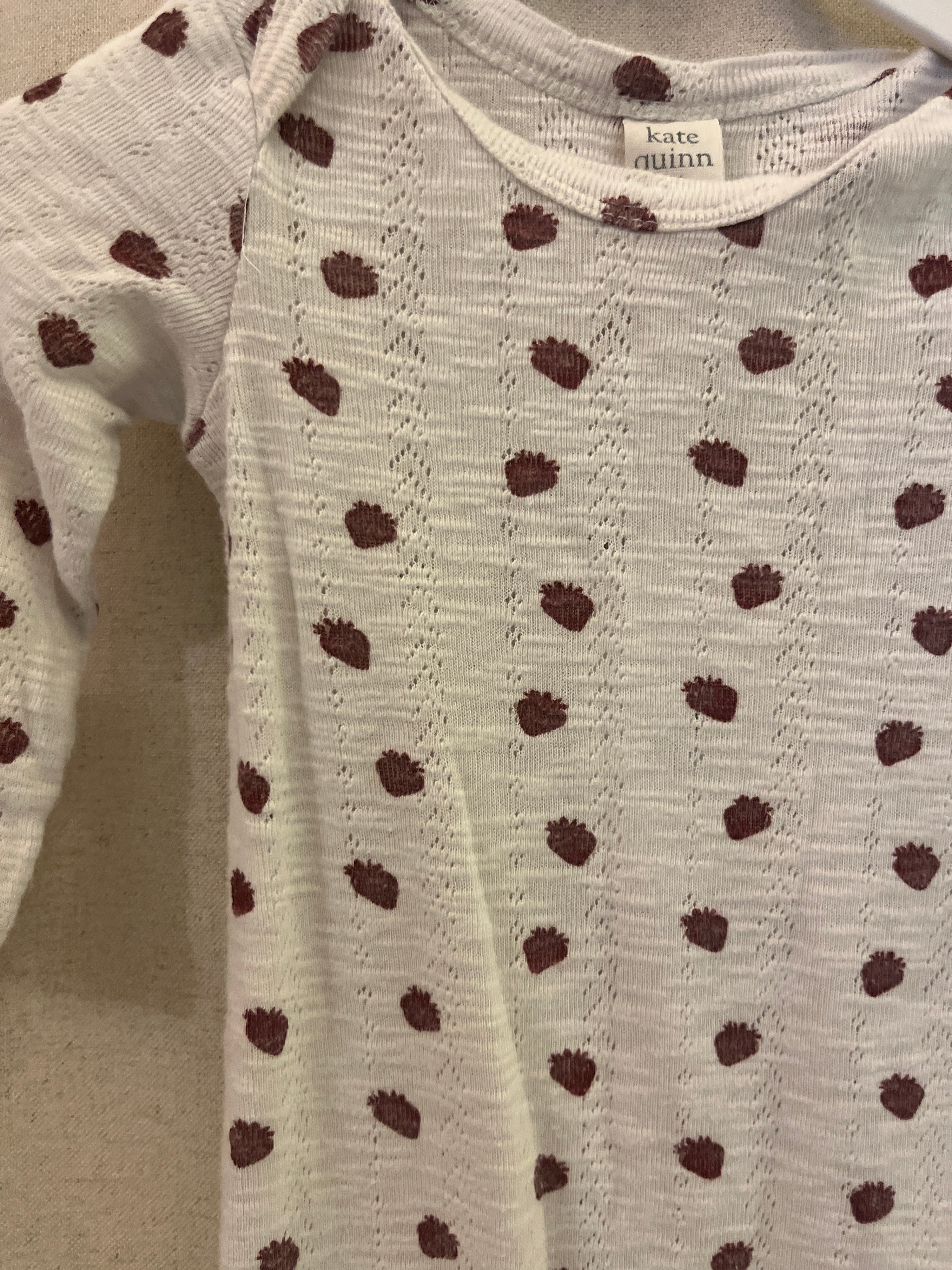 Kate Quinn Organics Strawberry Knot Nightgown / 0-3 months