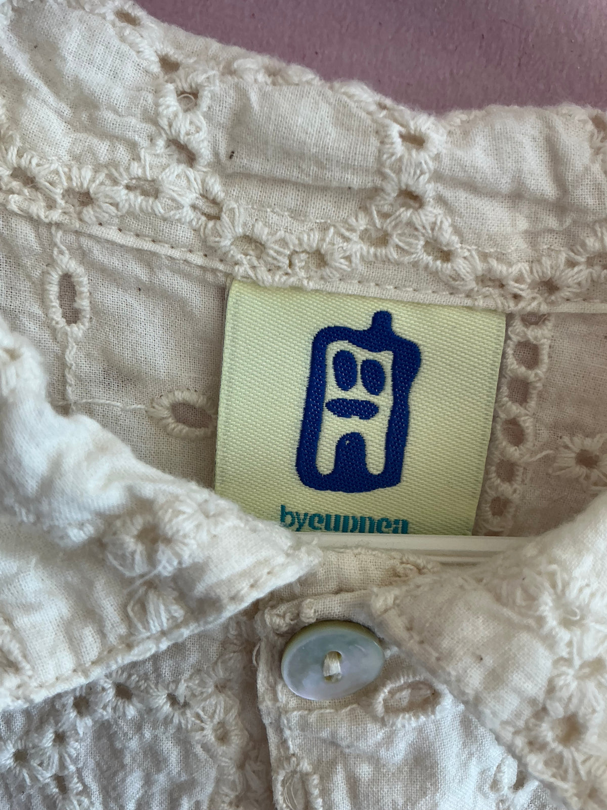 Homebrand Cream Eyelet Blouse / 4-5