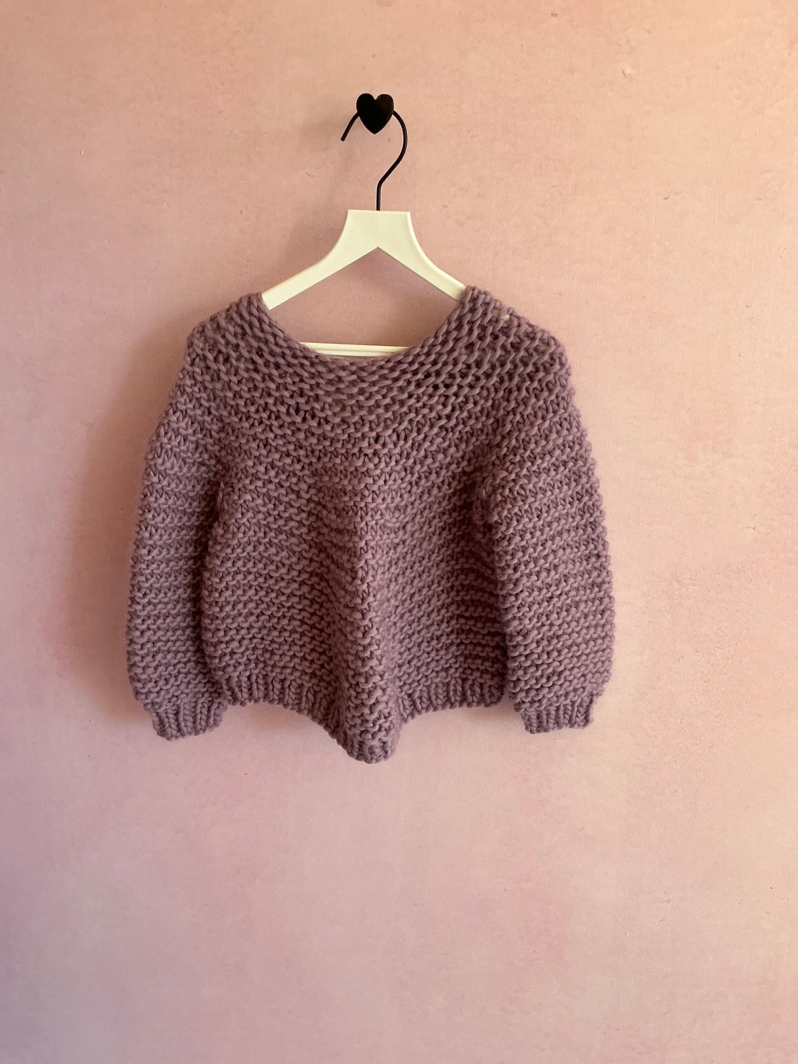 vintage Lavender Knit Star Buttons Sweater / 3