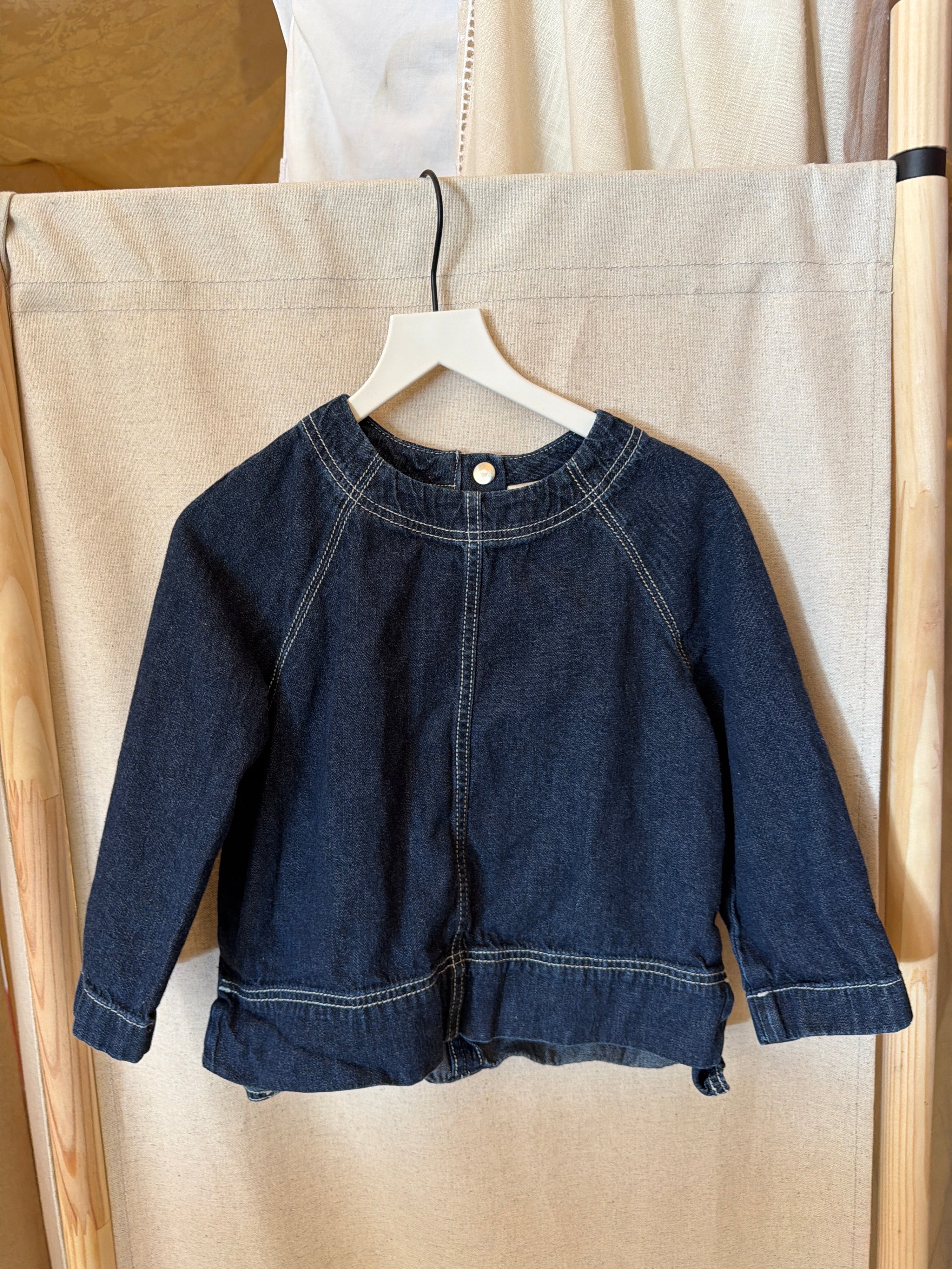 COS Dark Blue/Indigo top / 1-2 Years