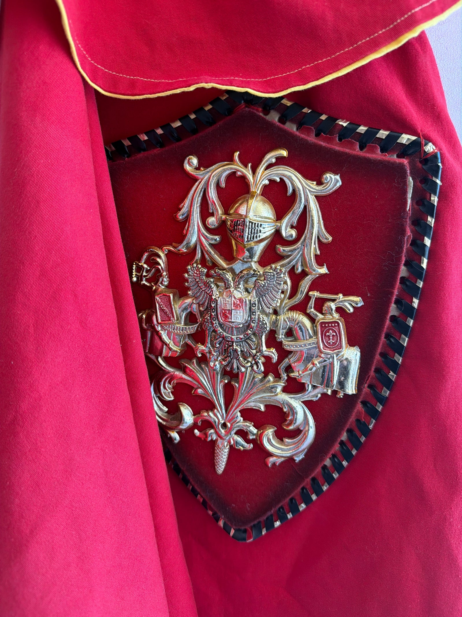 vintage homemade Medieval Cape / Youth Medium