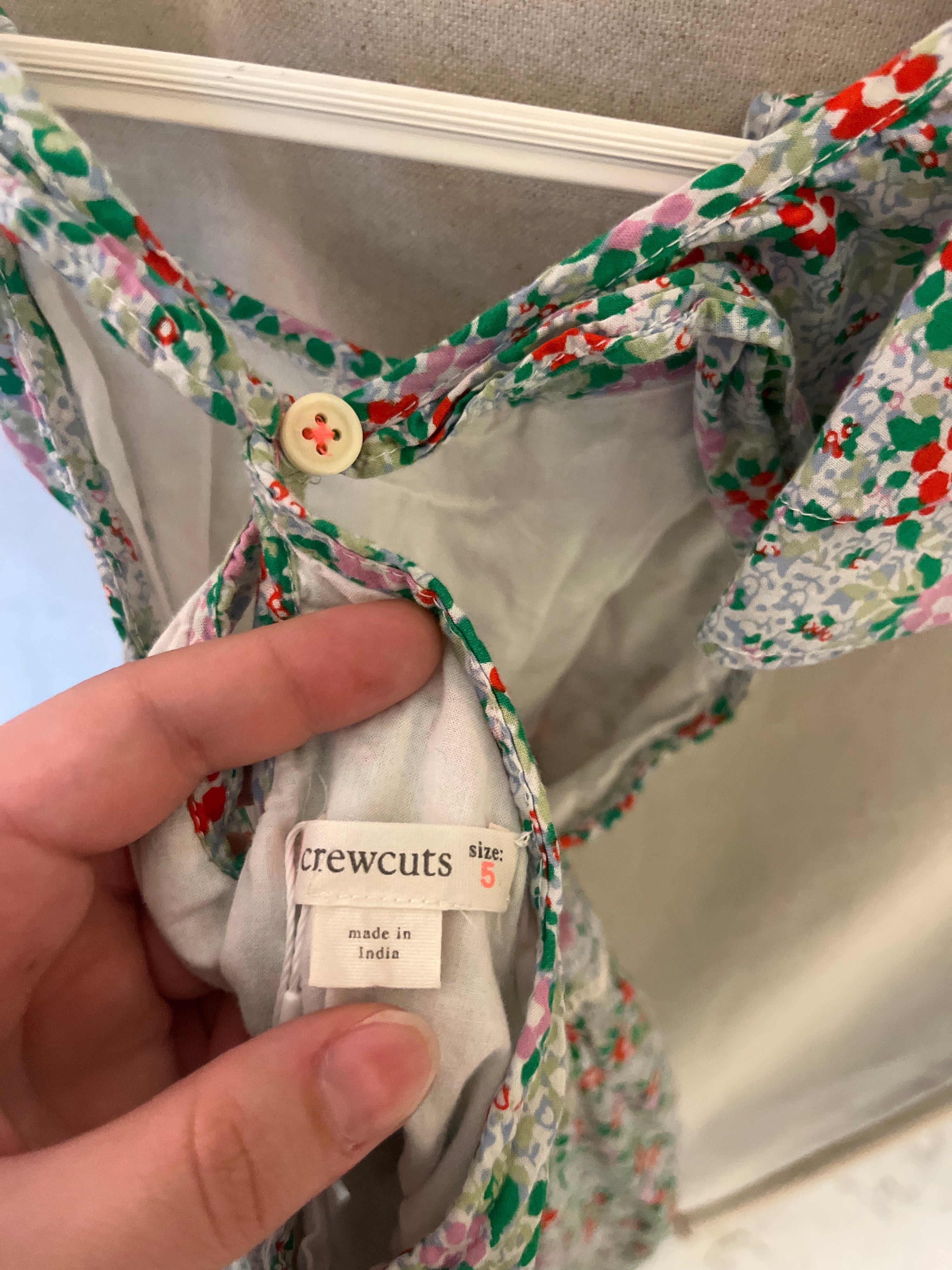 Crewcuts floral green red Dress / 5