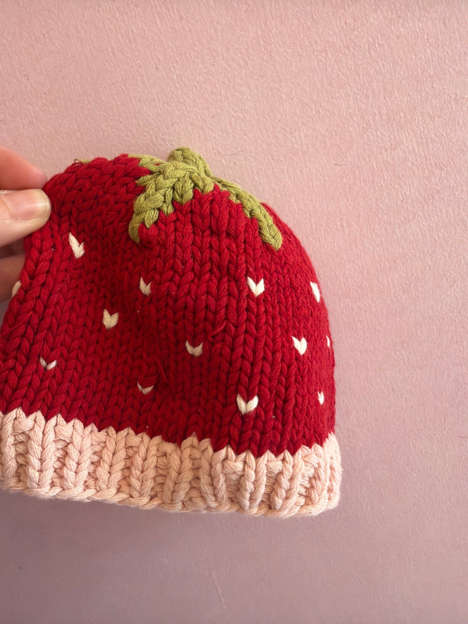 The Blueberry Hill Strawberry Flower Cardigan and Hat Set / 3-6 months