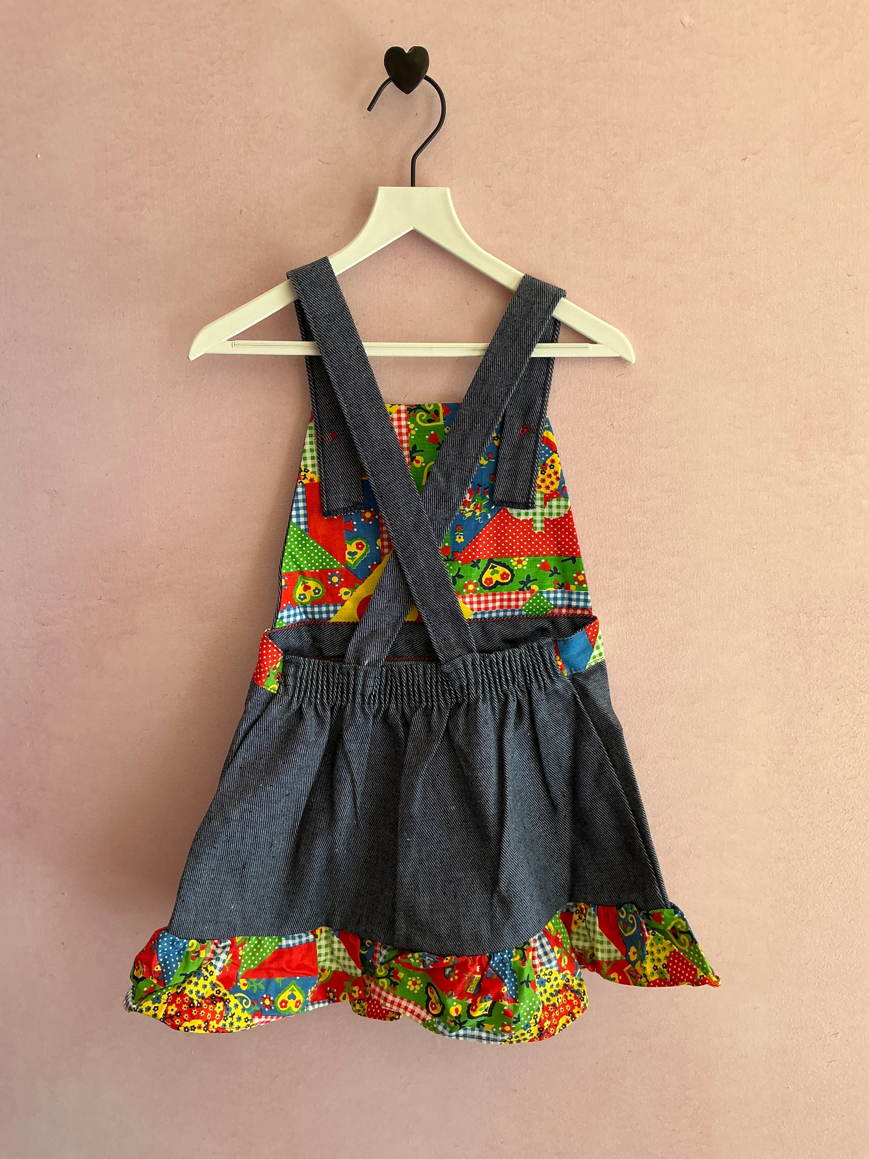 NWTs vintage quilt print skirtall / 5T