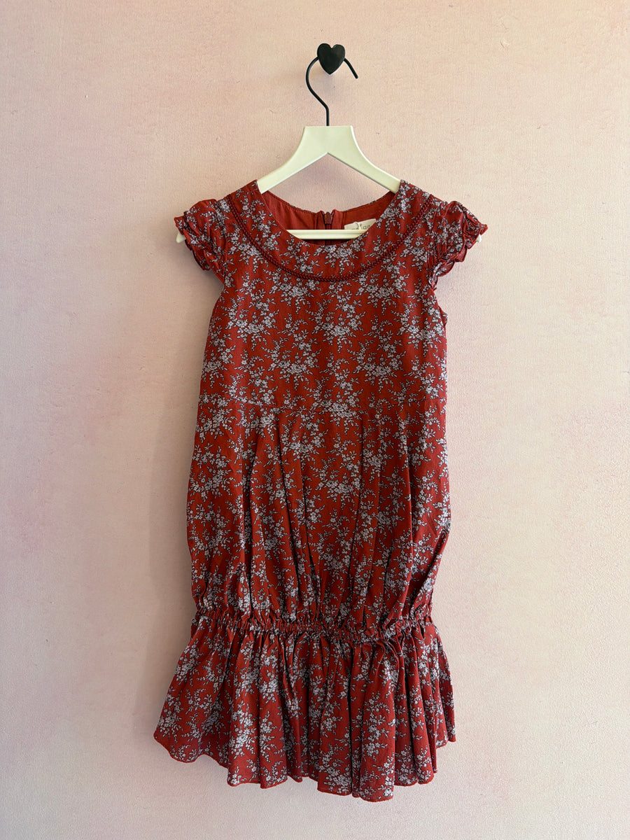 Neige Flower Print Drop Waist Dress / 3T