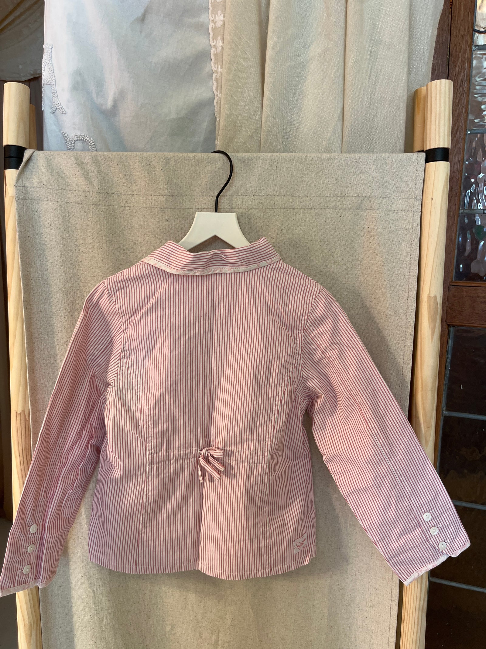 Jacadi Pink and white striped Blazer / 4
