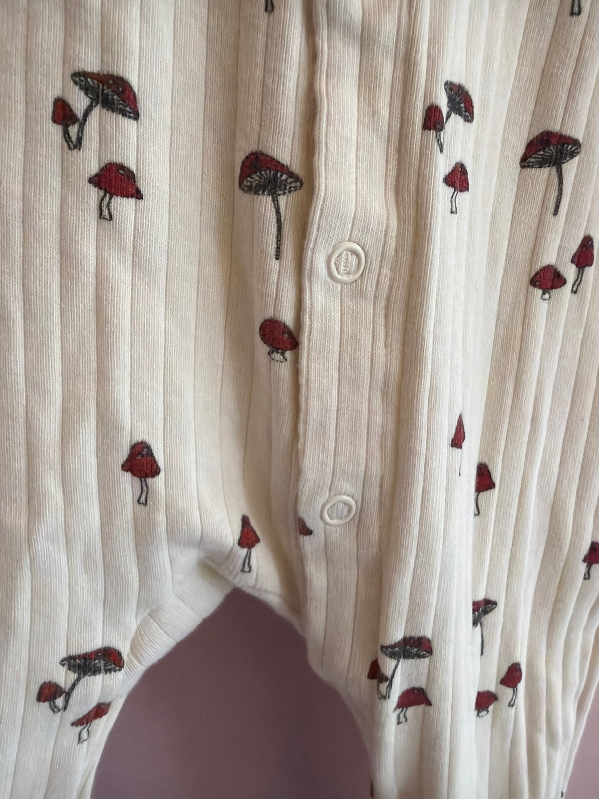 Fin + Vince Mushroom Romper / 4-5 (play condition)