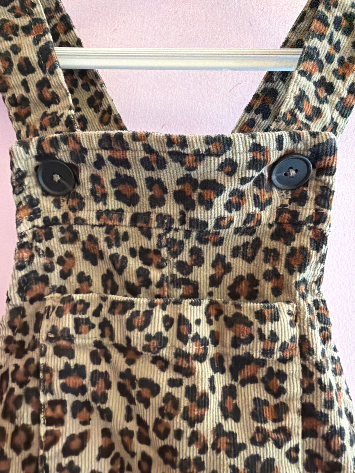 zara Leopard Cords overalls / 18-24 months