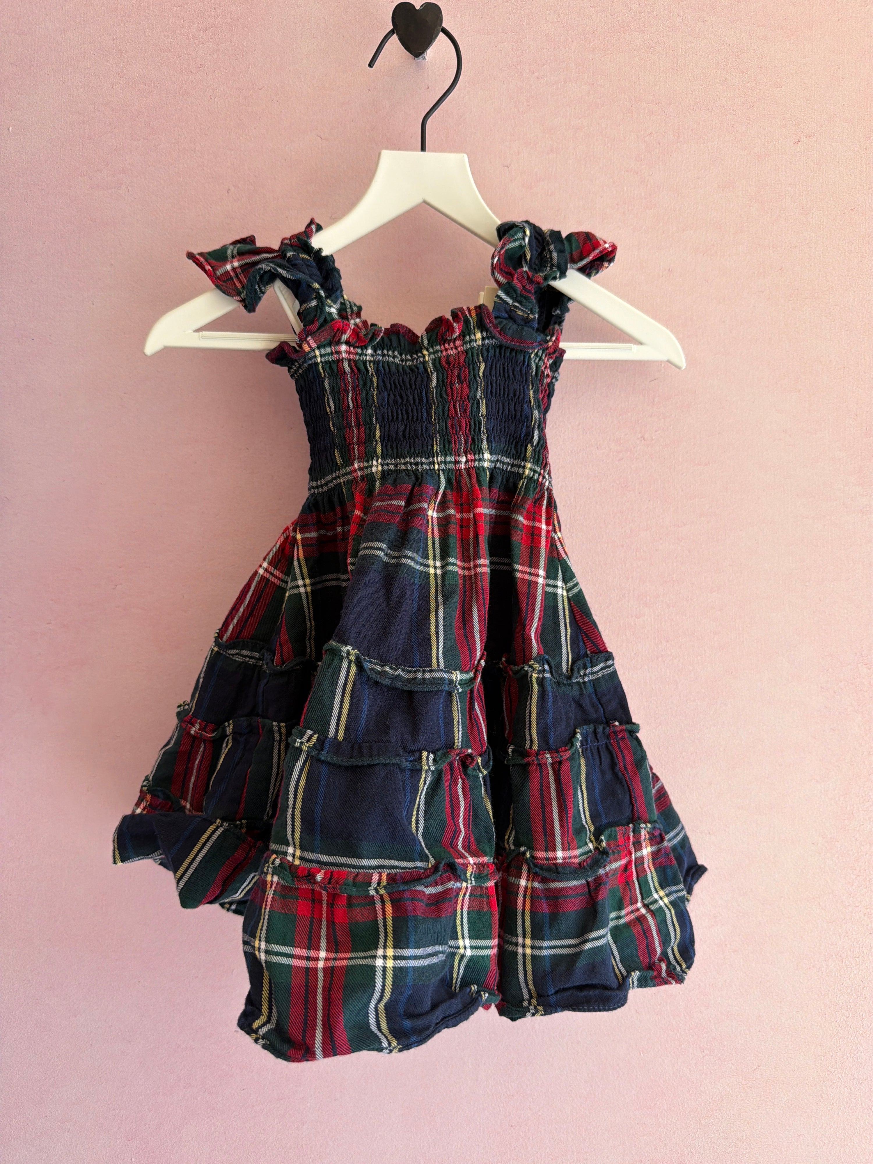 Hill House Home The Nap Dress Navy Plaid Bloomer Set / 2 years