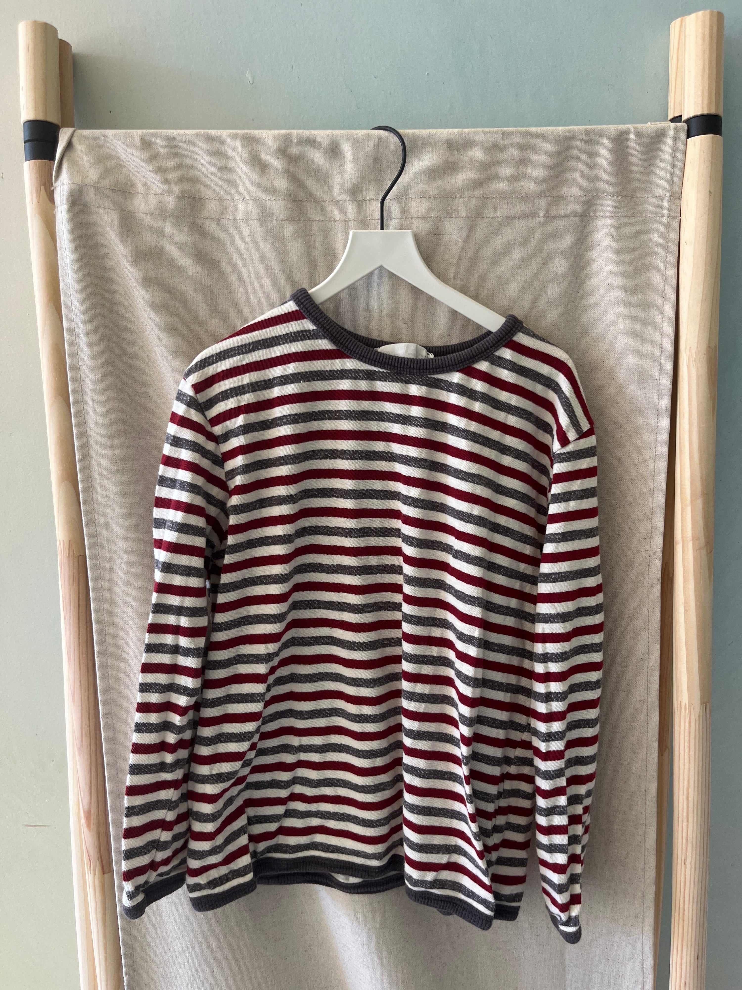 Zara Maroon Stripe Shirt / 9