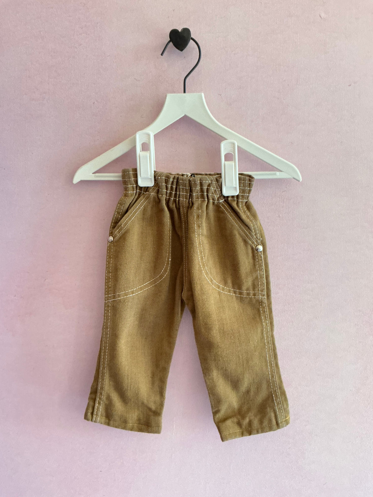 Vintage Contrast Stitch Work Wear Pants - 0-6m