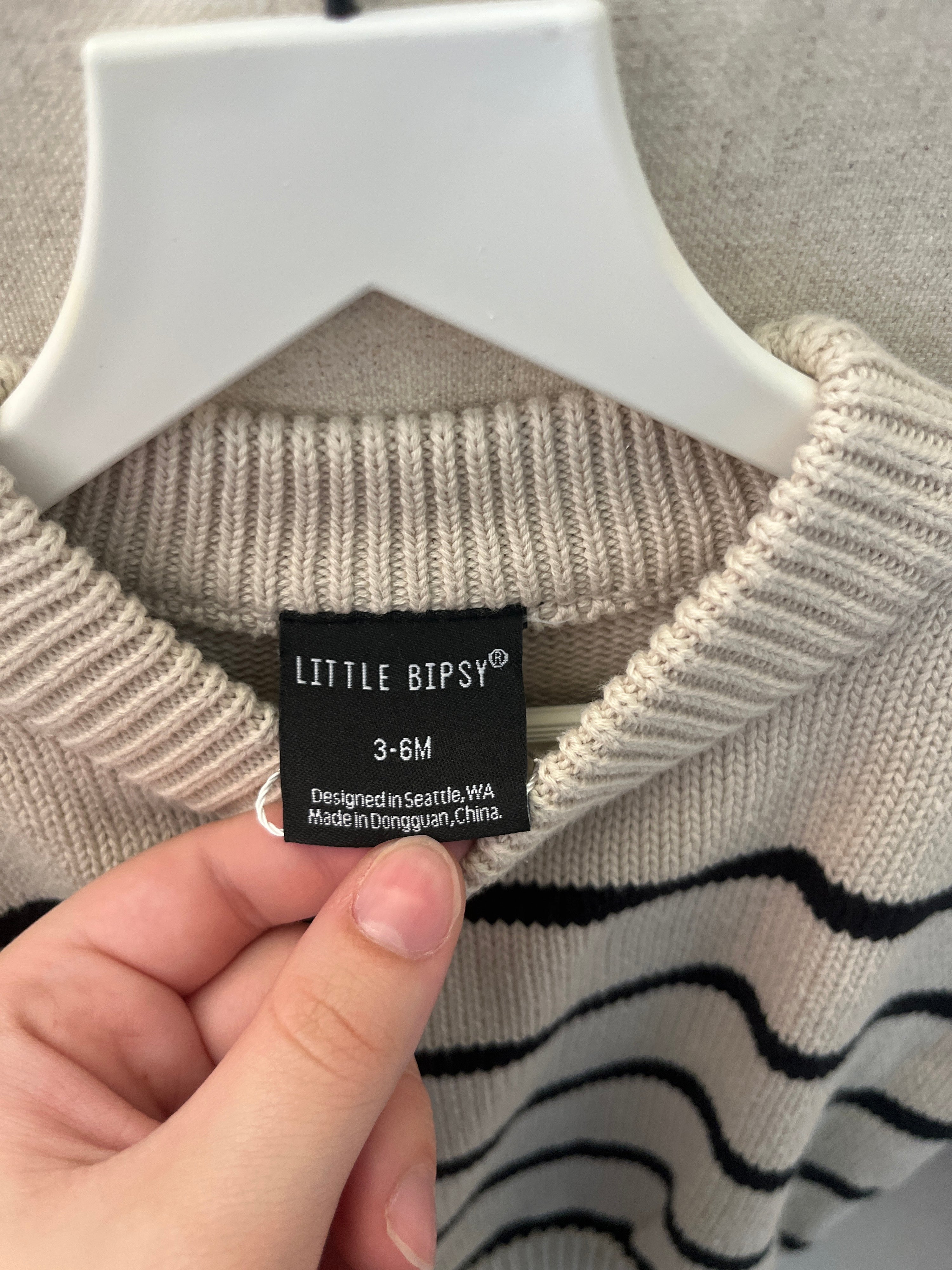 Little Bipsy Knit Pinstripe Sweater / 3-6 months