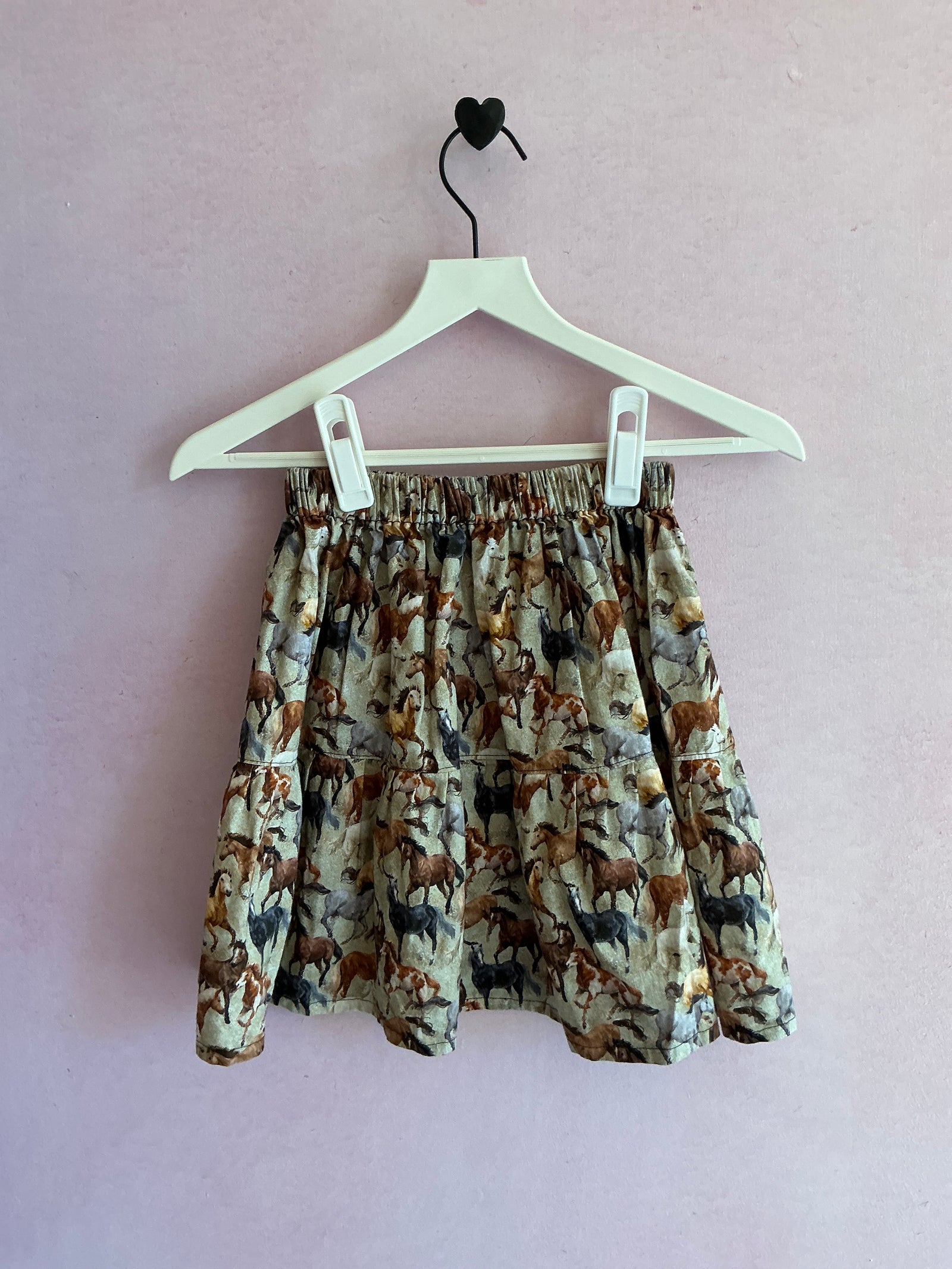 homemade horse print circle Skirt / 6