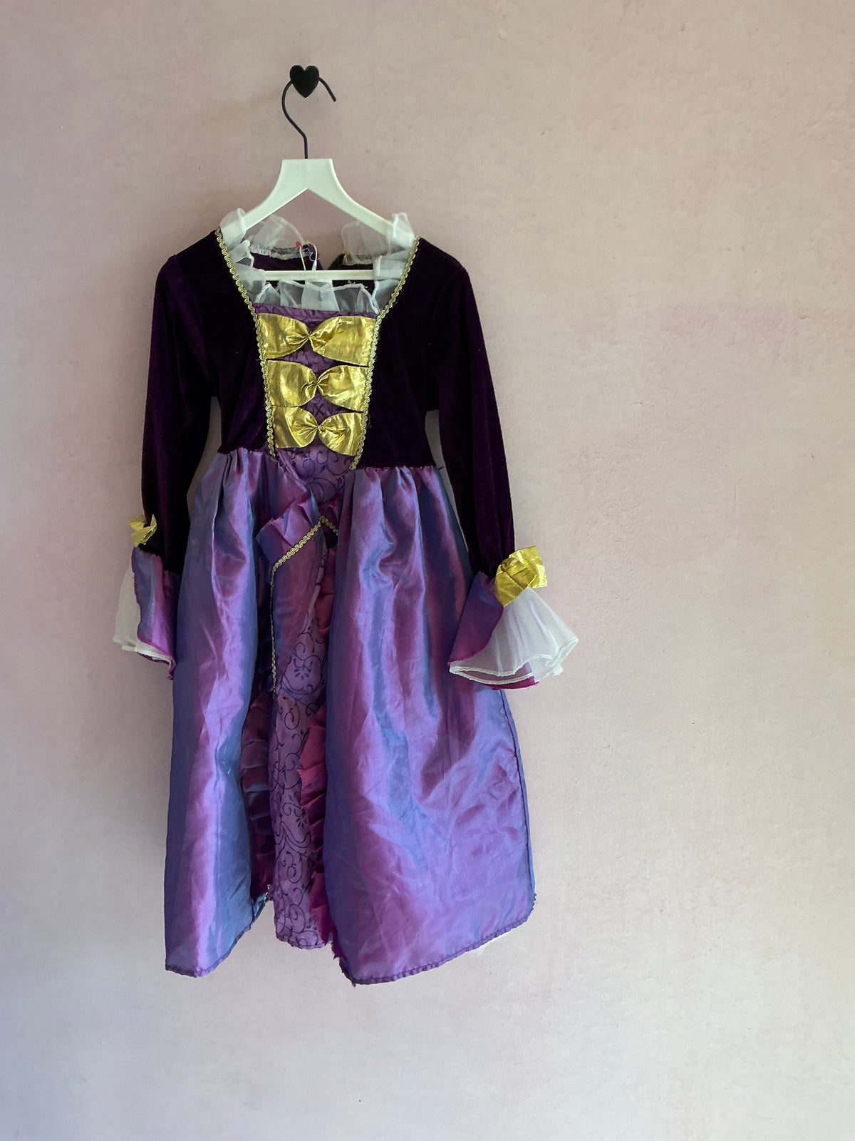 homemade Purple and Gold Princess Dress Up Costume / 3-4T