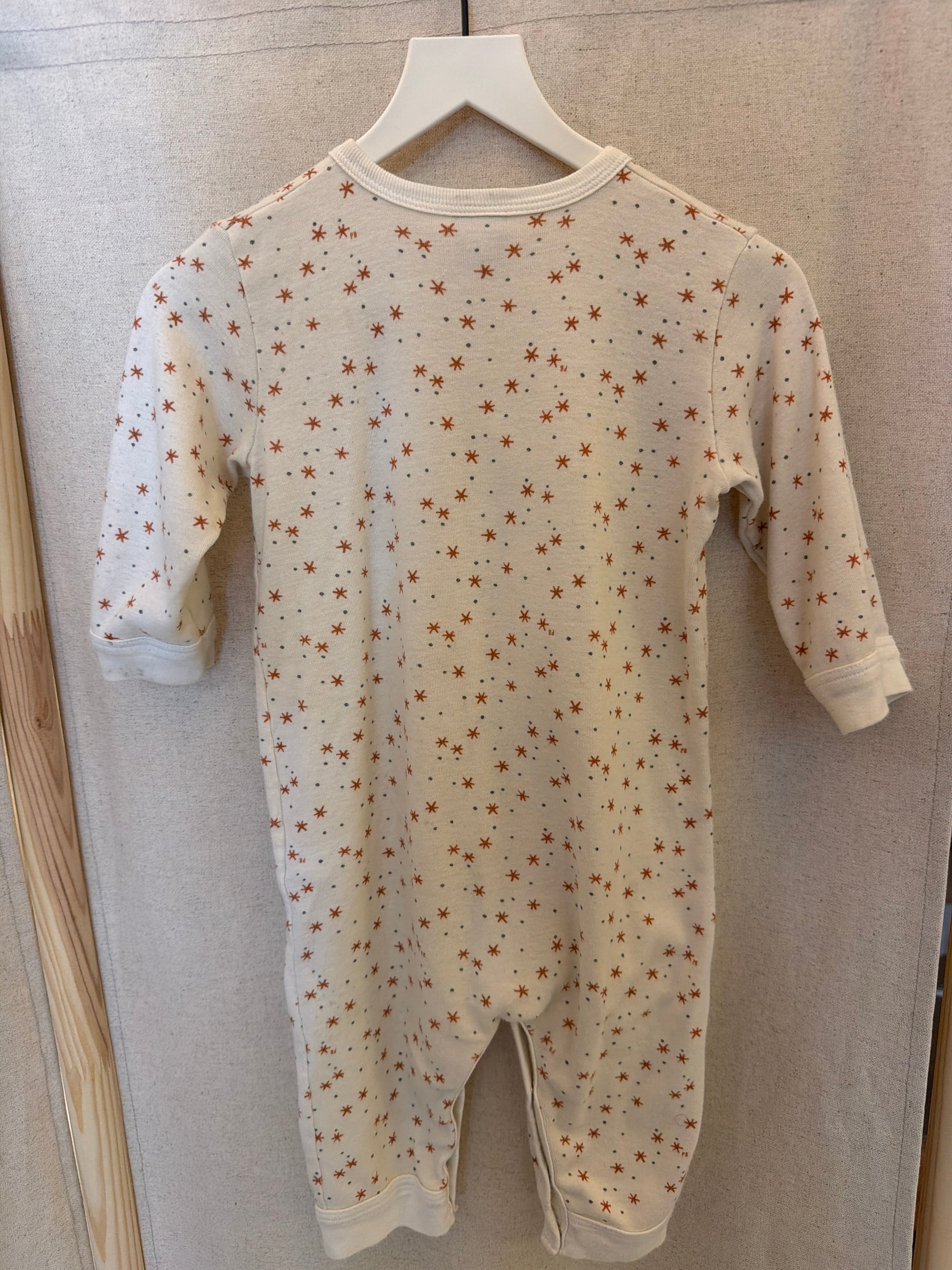 petit bateau Rust Star romper / 12 months