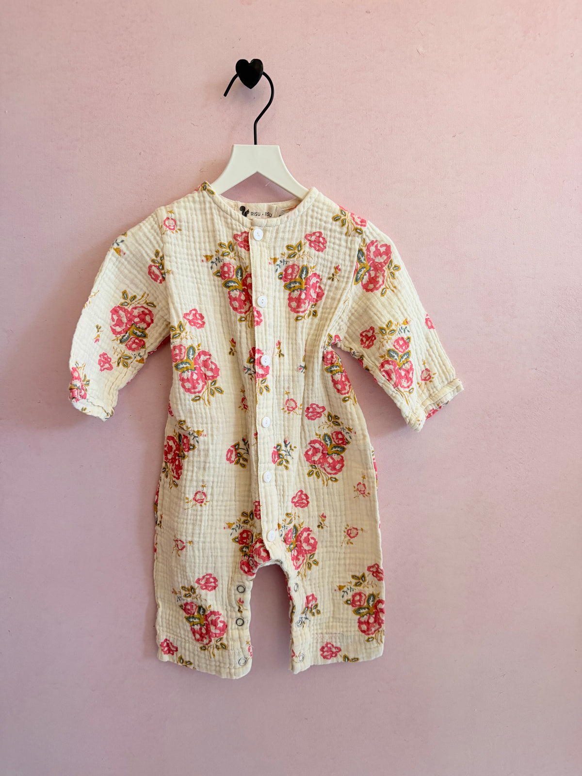 Risu Risu Muslin Floral Romper / 6-12 months