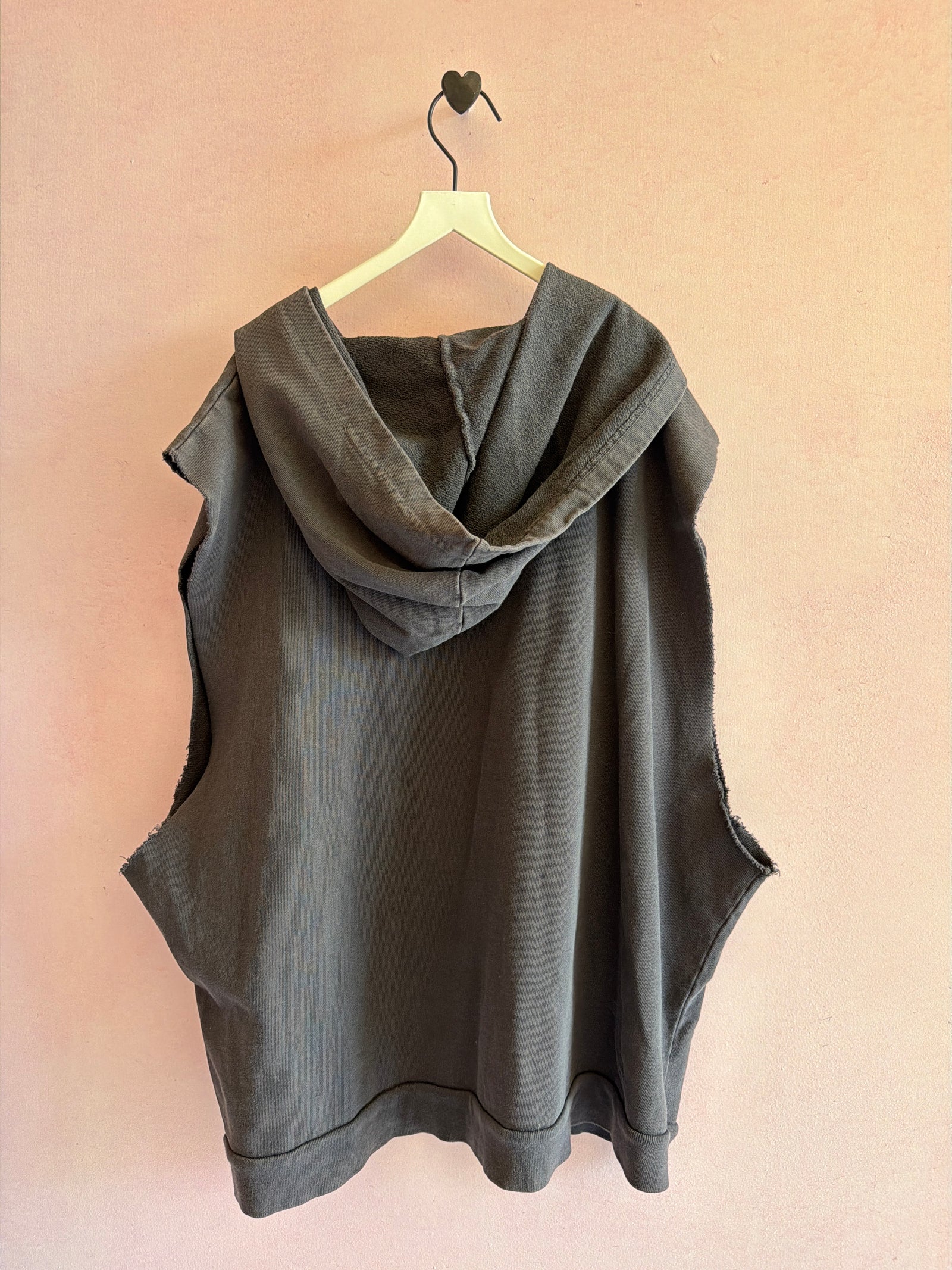 Hey Gang Dark Gray Cut & Sew Hooded Sweatshirt / Men’s 3