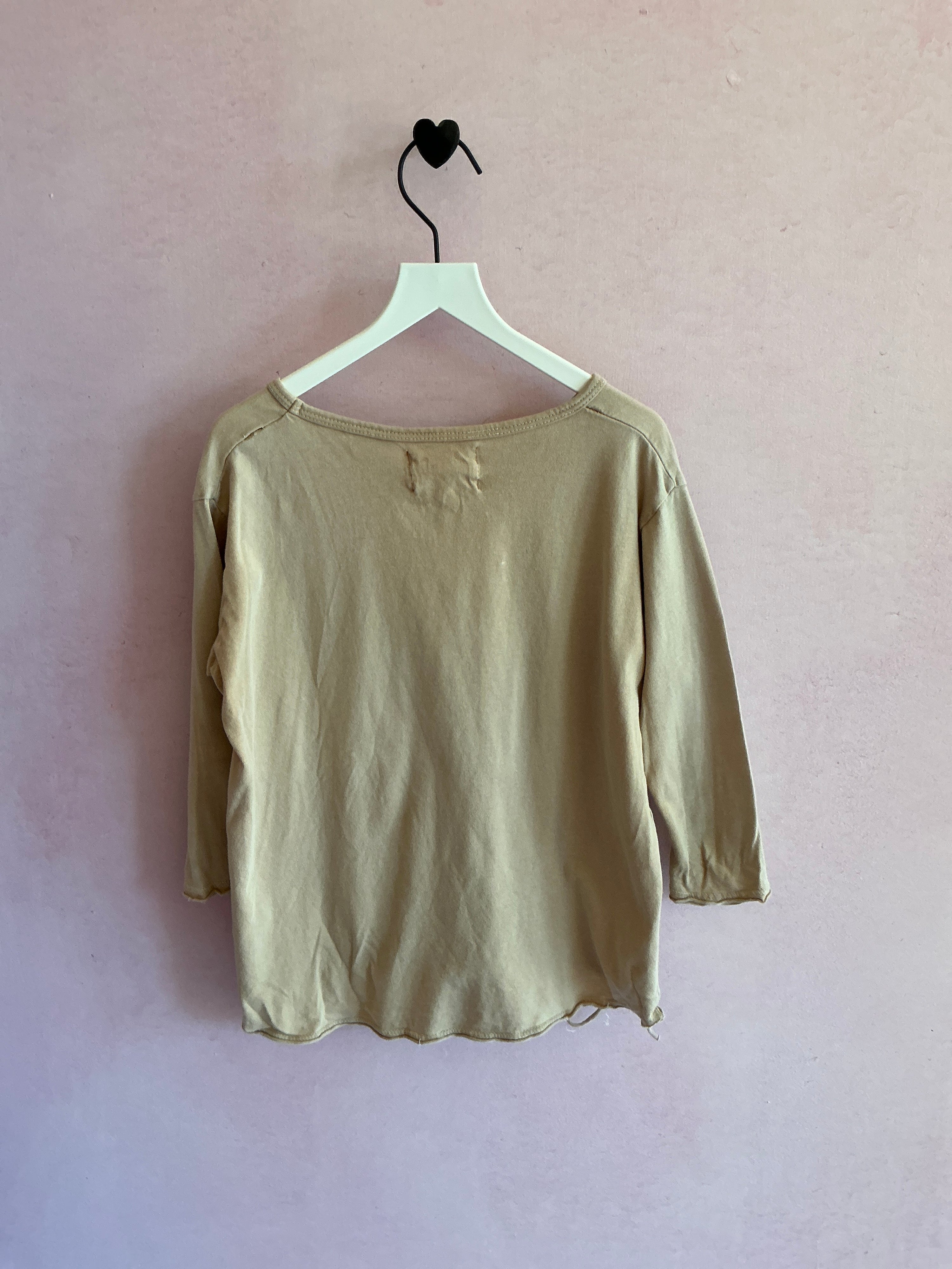 Rudy Jude LOVED Tan Long Sleeve Top / 5-6